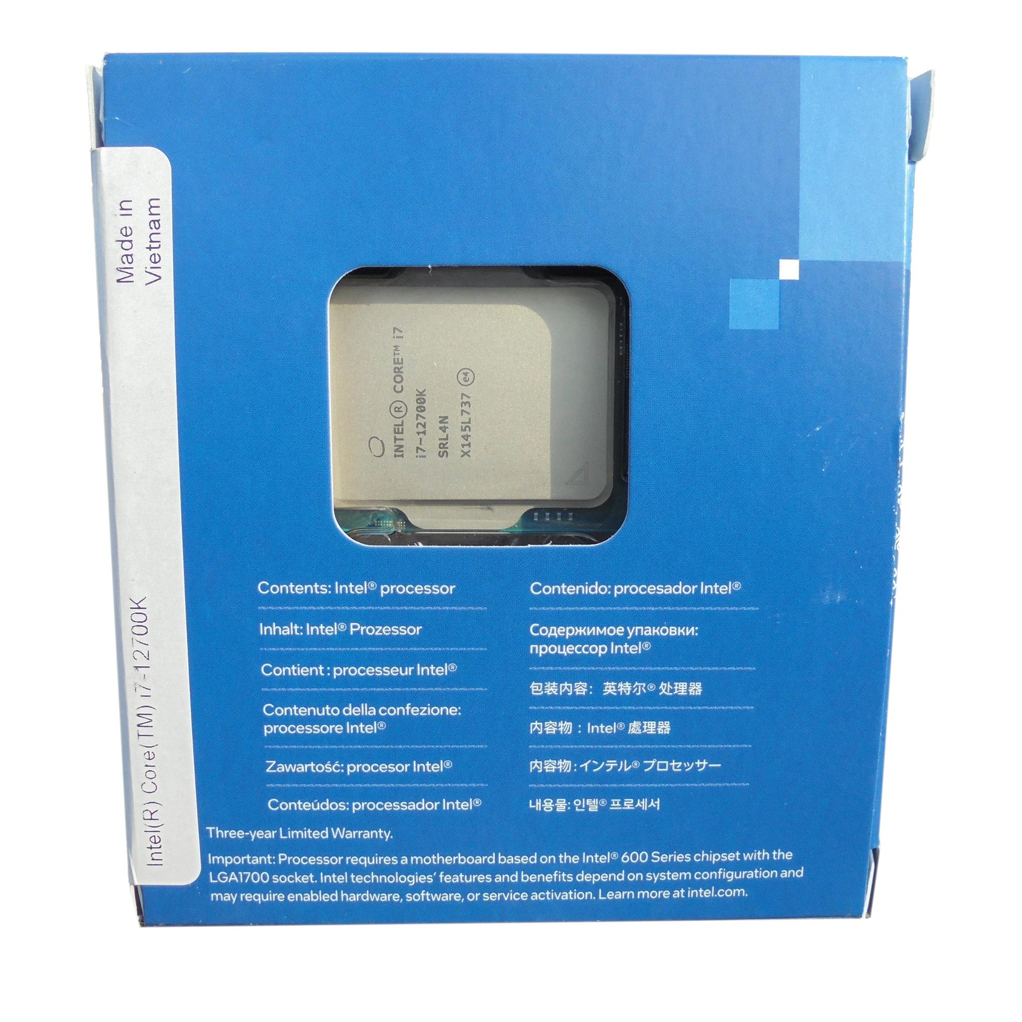 Intel 12th-Gen Core i7 12700K Processor 8P+4E Cores