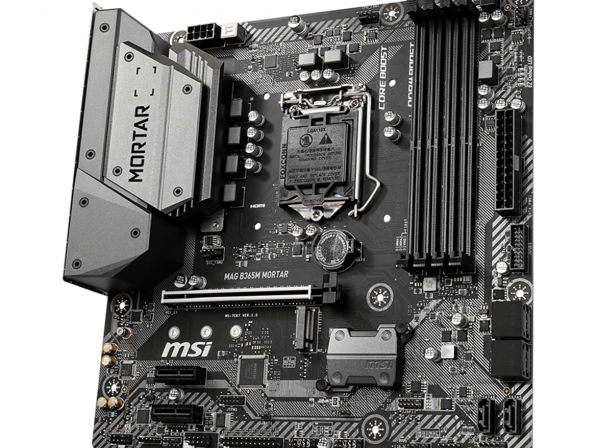 MSI MAG B365M MORTAR Intel B365 1151 LGA MicroATX M.2 Desktop Motherboard A
