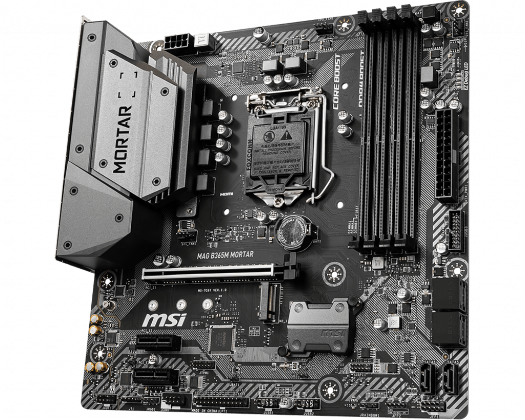 MSI MAG B365M MORTAR Intel B365 1151 LGA MicroATX M.2 Desktop Motherboard A