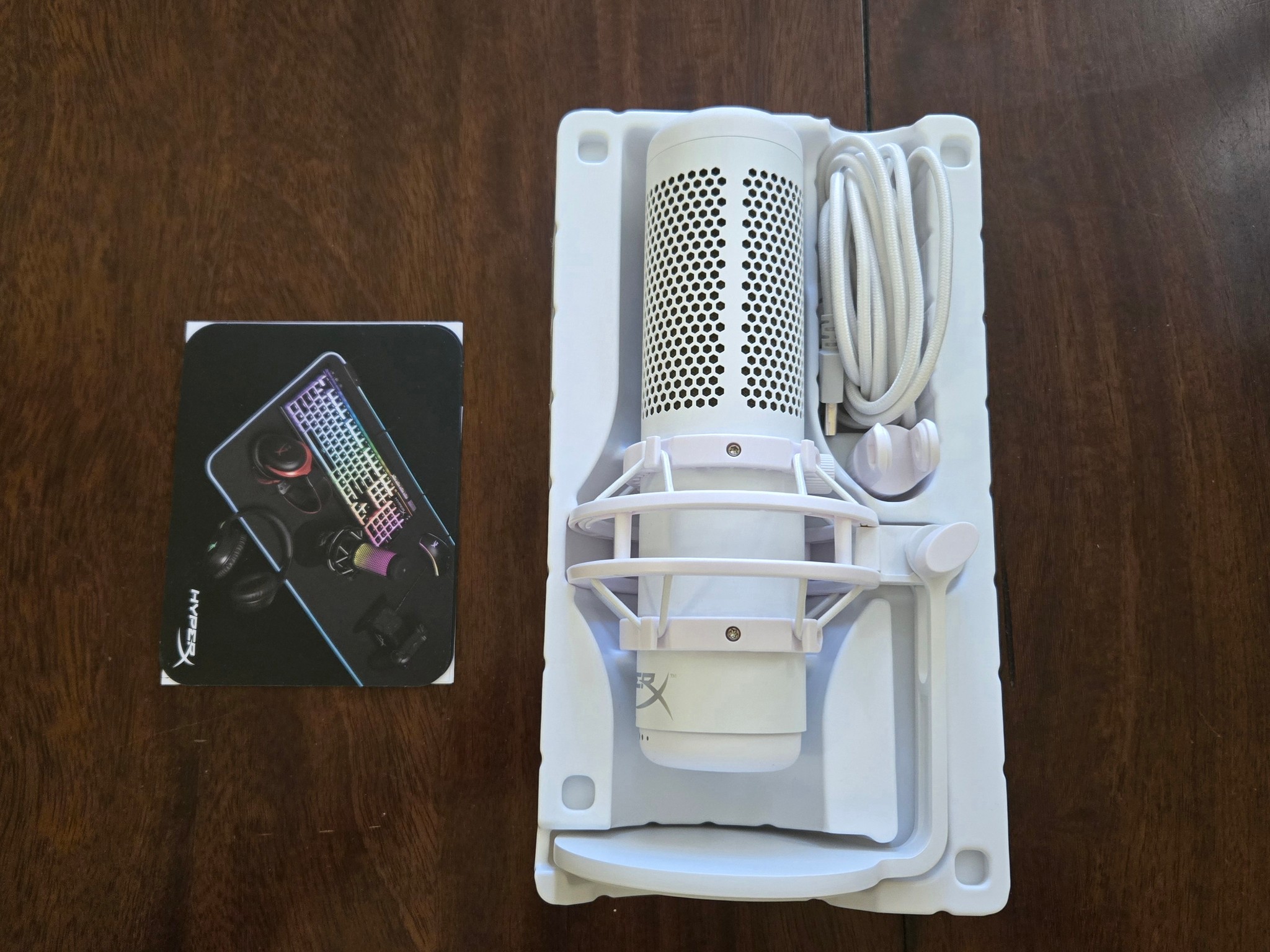 HyperX QuadCast S USB Microphone (White)