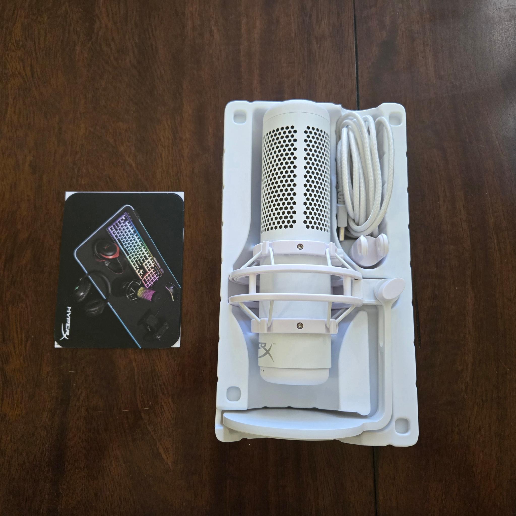 HyperX QuadCast S USB Microphone (White)