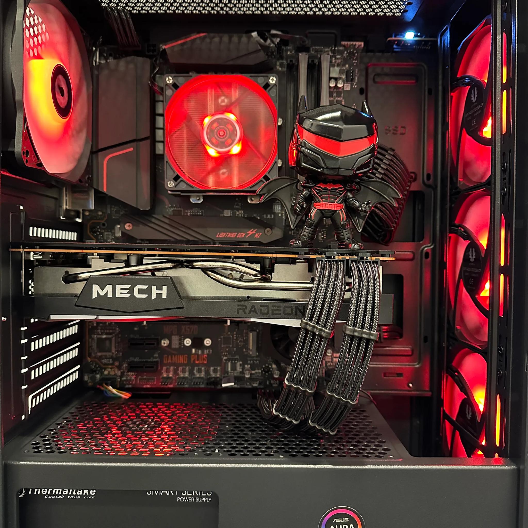 🦇🔴HellBat 🦇🔴||Gaming PC-Ryzen 5 5600 6-Core -AMD RX 6750 XT 8GB-1TB NVME SSD-16GB DDR4 RAM