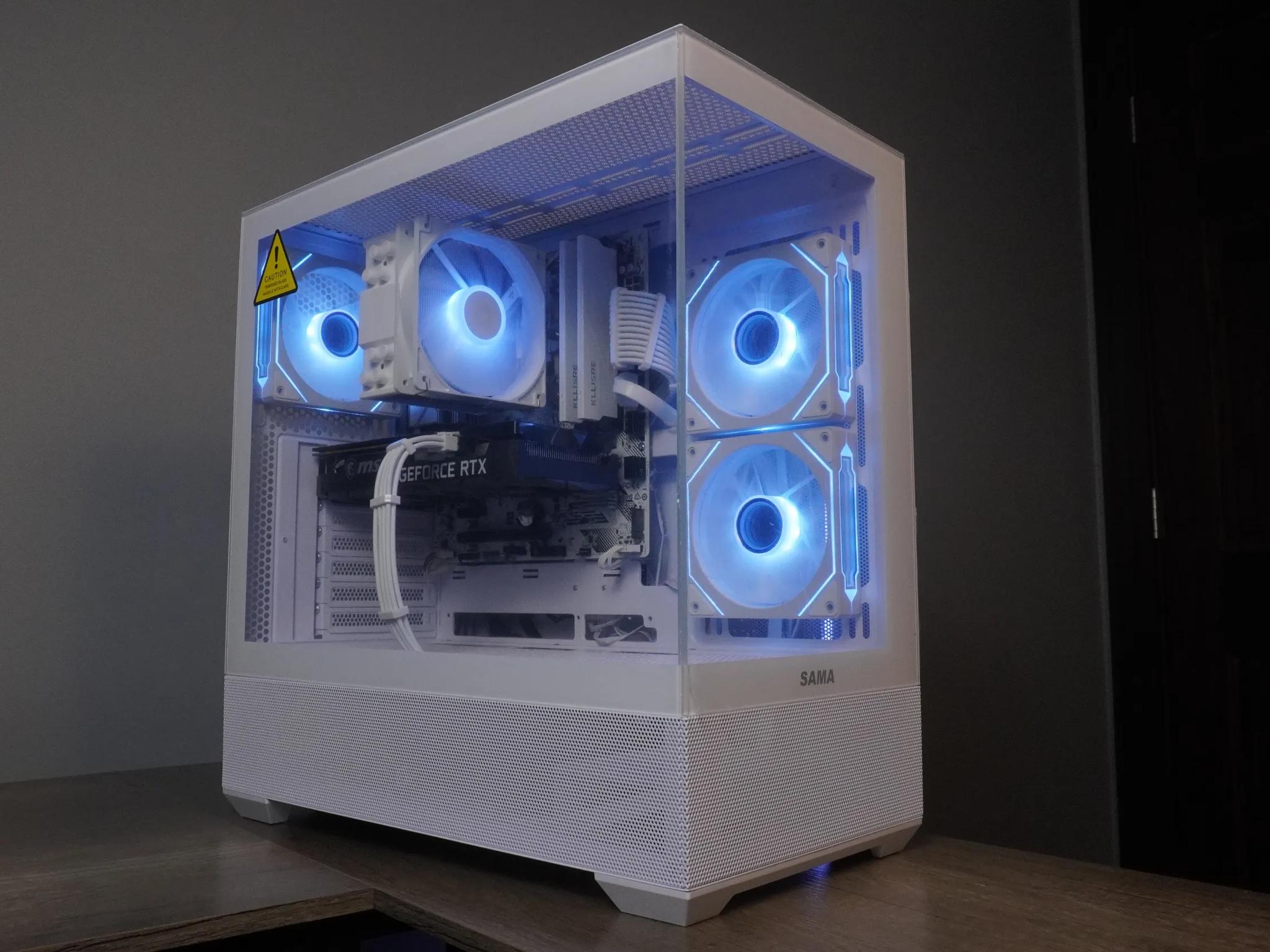 🤍 ARCTIC BEAST 🤍 1440p/1080p GAMING MACHINE 💚RTX 3060ti 🧡 Ryzen 5 5600 | 32GB | WIFI
