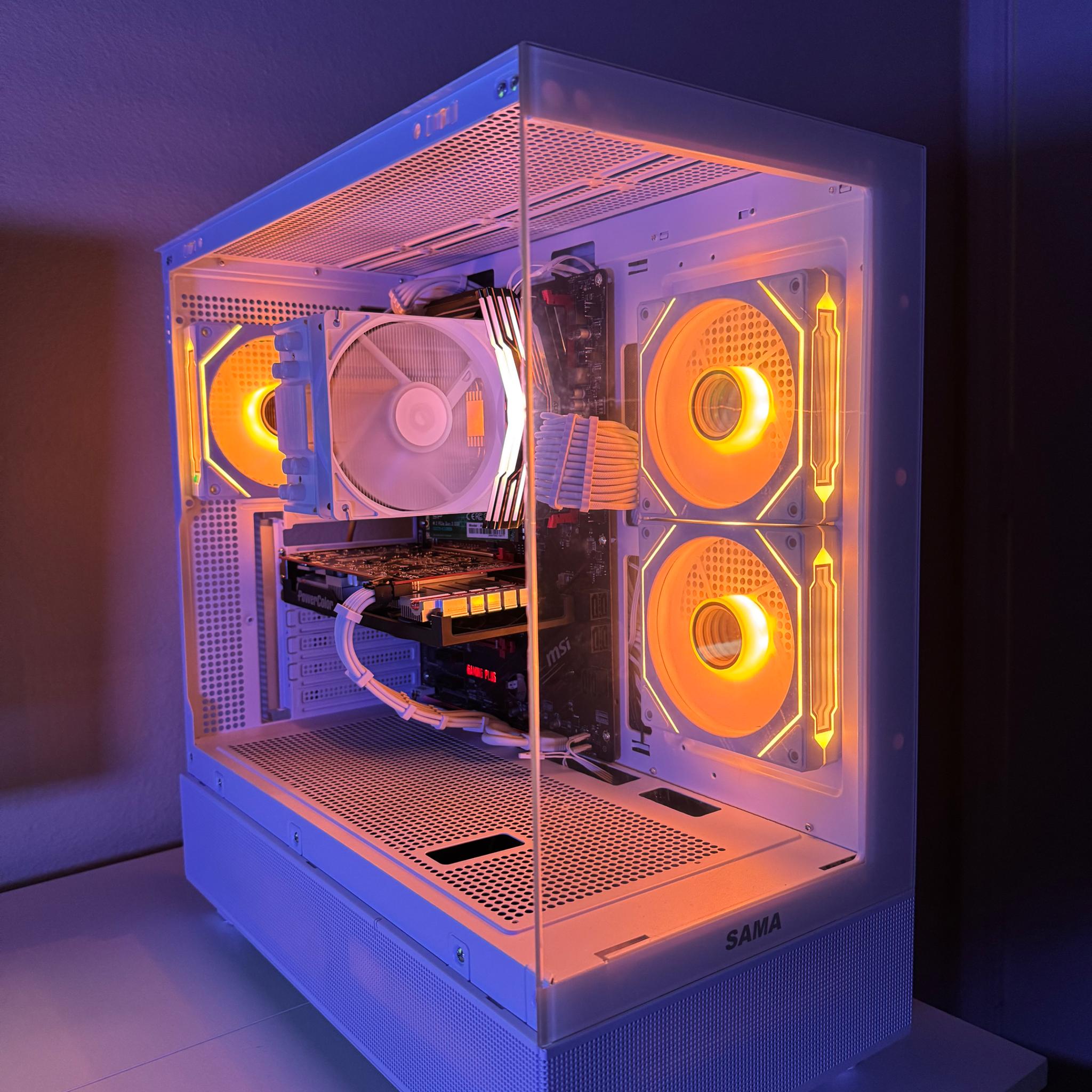 Custom Build Gaming PC. AMD Ryzen 7 3700x. 5500XT 8gb Graphics Card. 16 gb Ram.