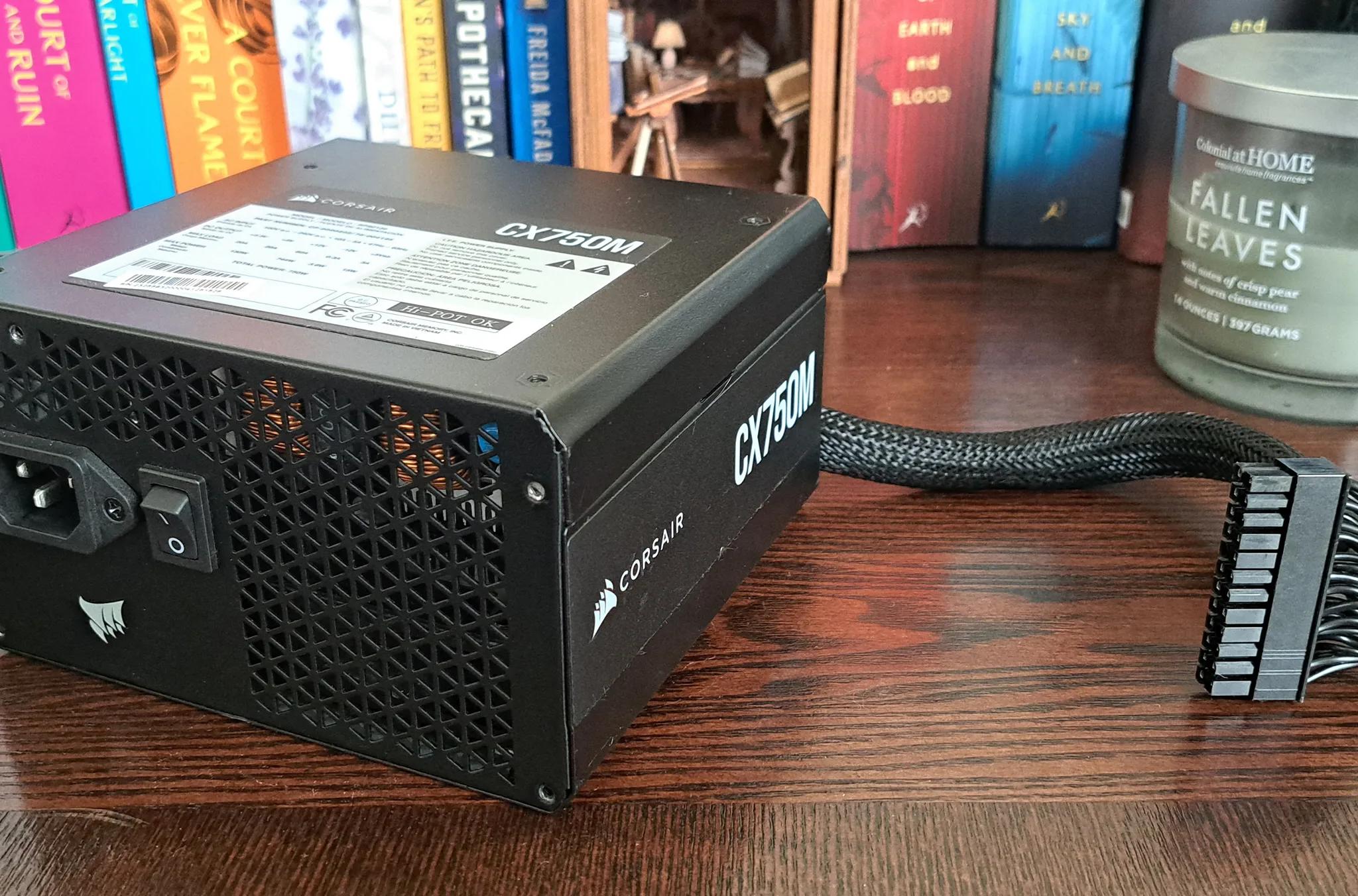 Corsair CX750M PSU, all black, slightly used, good condition.
