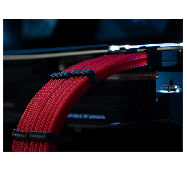 CableMod Sleeved 6-Pin PCIe GPU Extension Cable 10-Pack Red - New