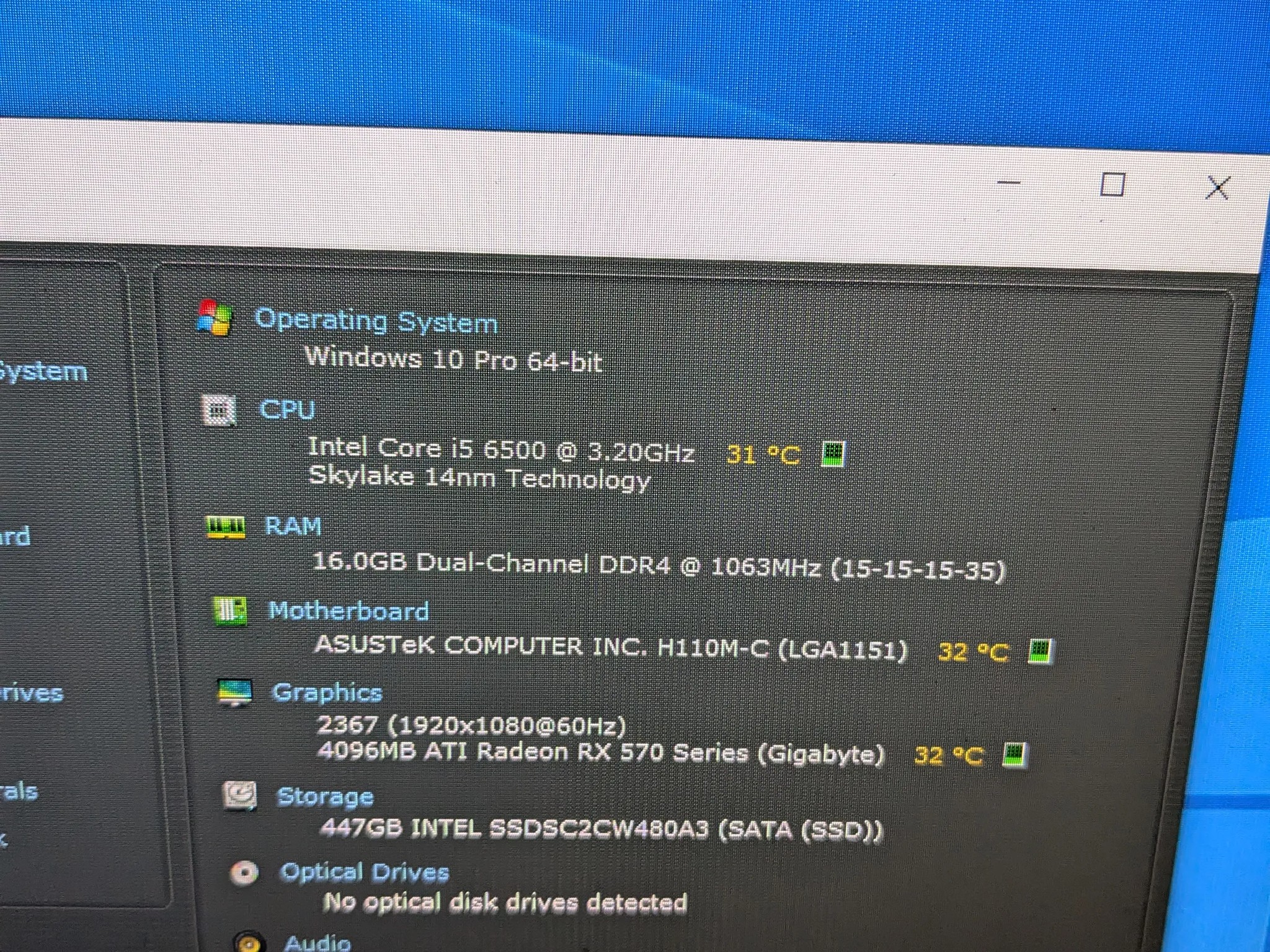 FREE SHIP || i5-6500, 16GB RAM, RX 570 4GB, 480GB SSD, Win10, Wifi, New PSU, RGB Infinity Fans