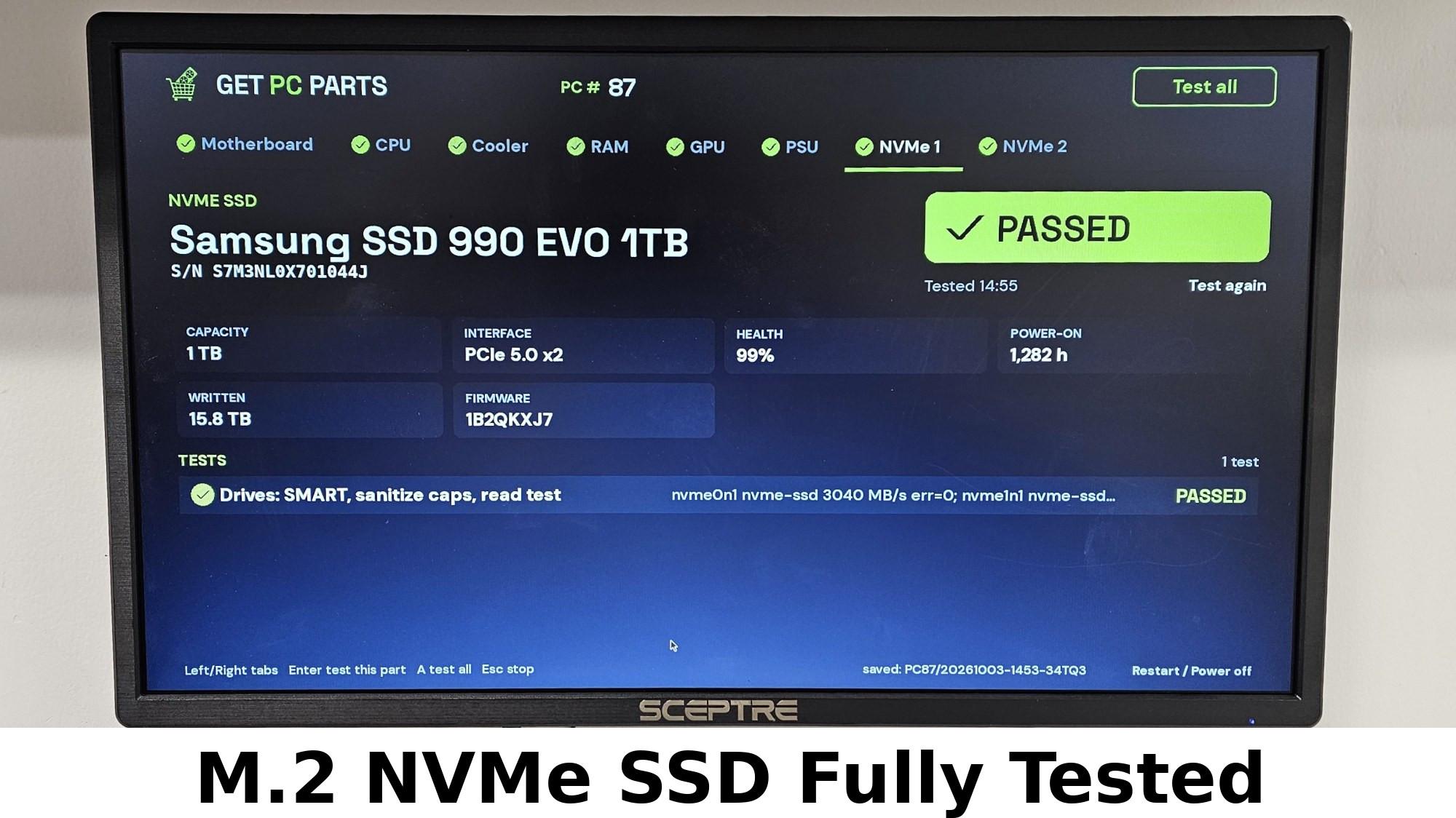1TB NVMe M.2 SSD WD Blue SN570 Gen3