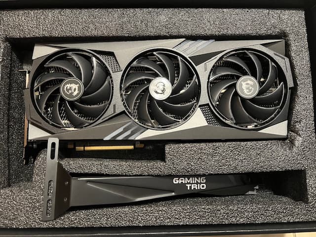 MSI NVIDIA GeForce RTX 4090 Gaming X Trio Triple Fan 24 GB GDDR6X PCIe 4.0 Graphics Card