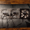 Pack of 3 120mm Zalman Case Fans - 2 Clear Blue LED Molex + 1 Black/White 3-Pin