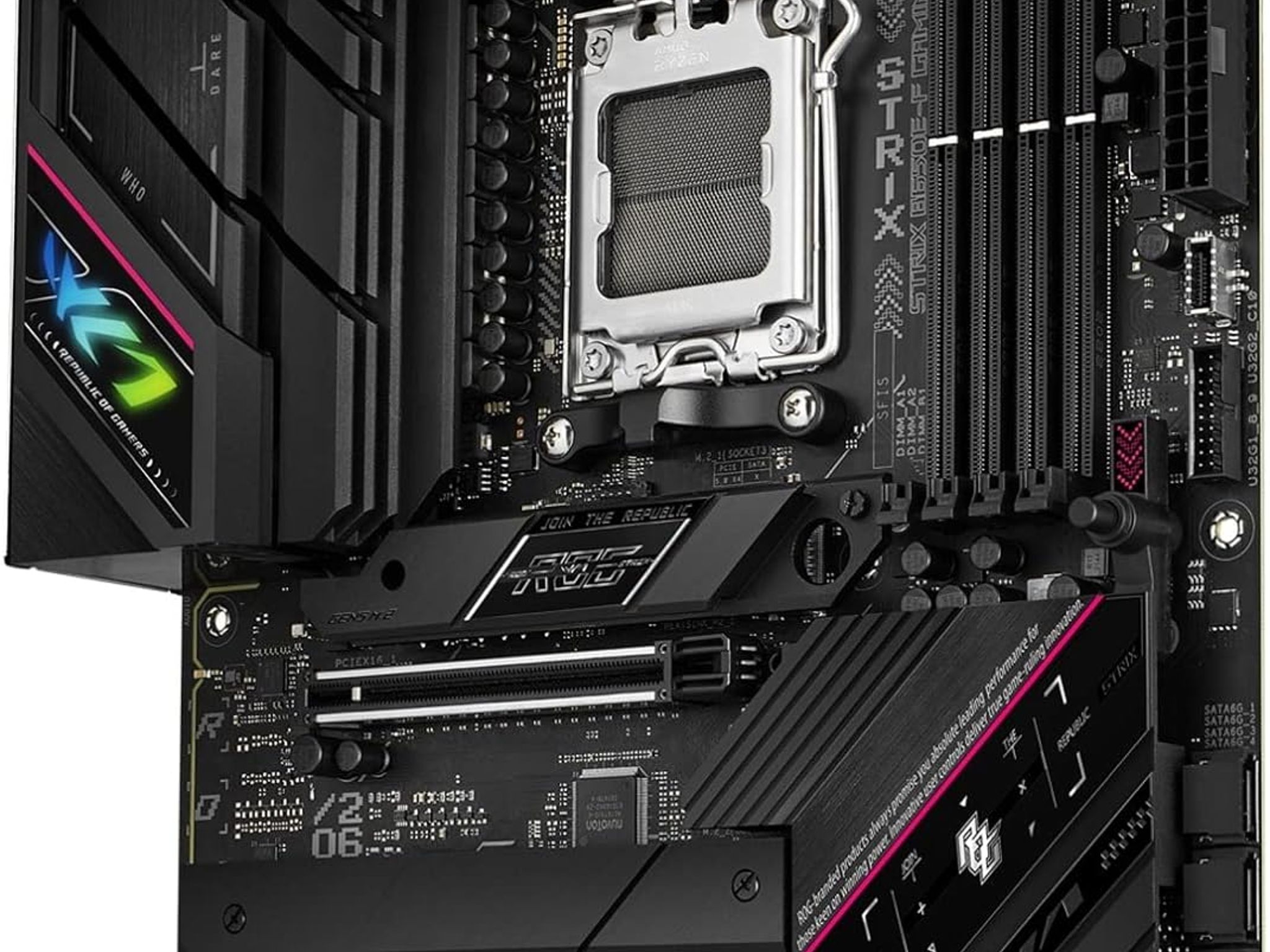 ASUS ROG STRIX B650E-F GAMING WIFI AMD AM5 B650 ATX M.2 Desktop Motherboard A