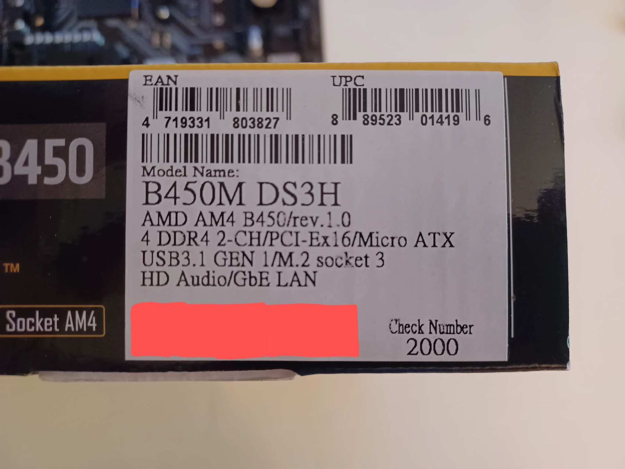 [As-Is] Gigabyte B450M DS3H Rev. 1.0