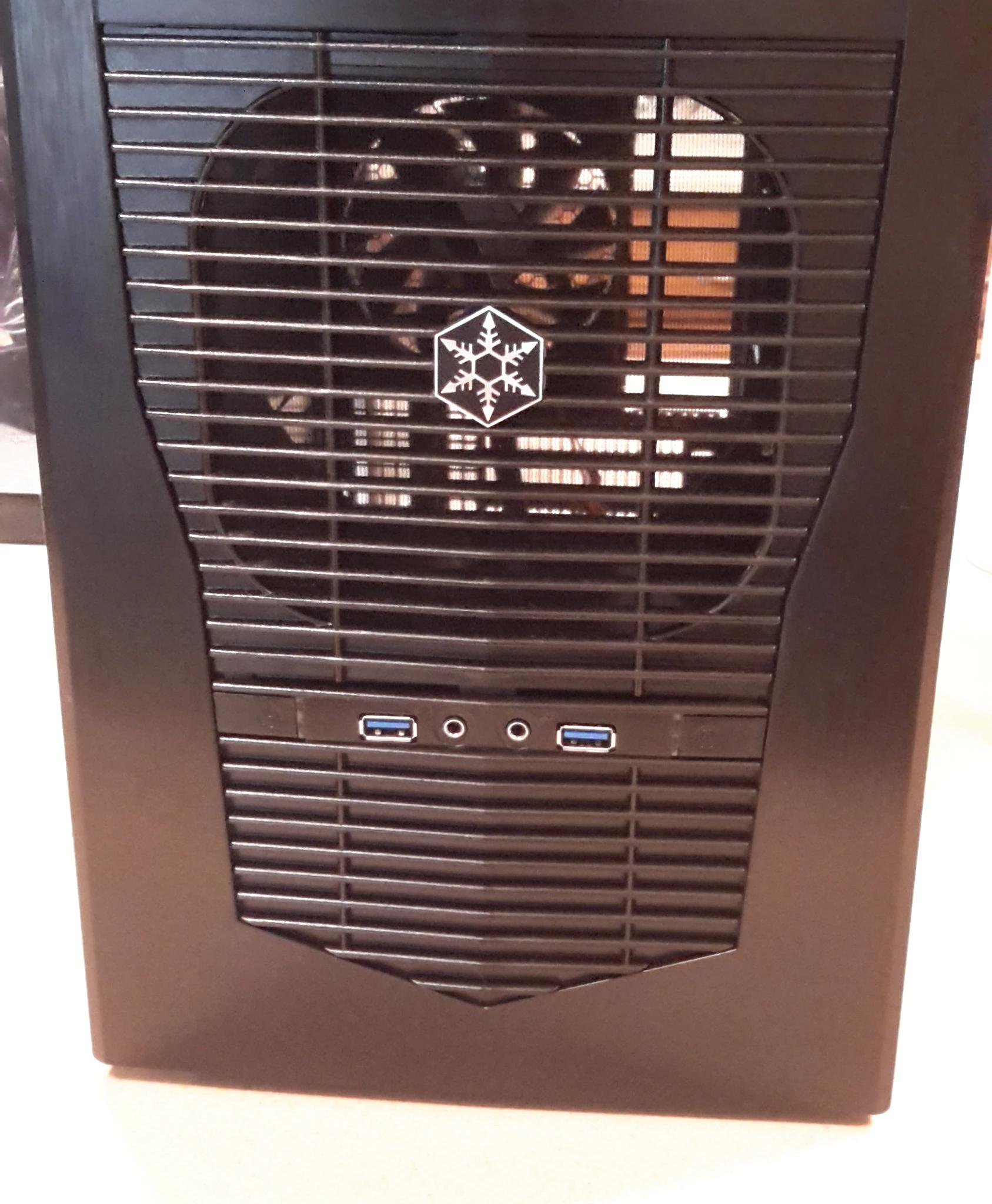 Silverstone Technology Micro-ATX, Mini-ITX Mini-Tower Computer Case, Black Steel SG09B
