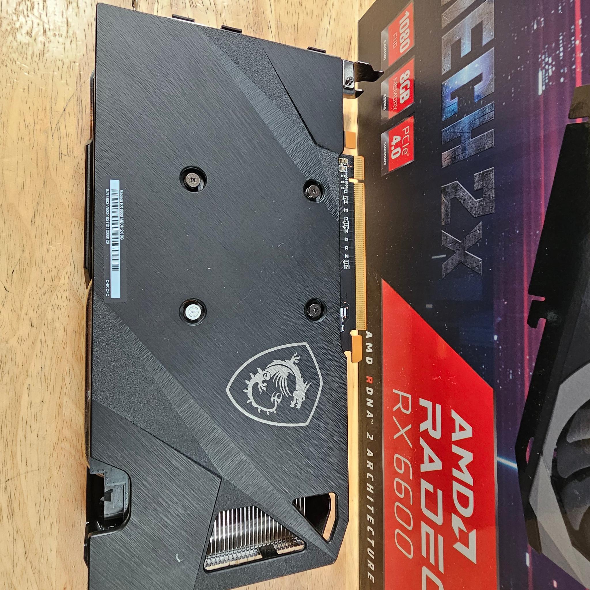 MSI Radeon RX 6600 MECH 2X 8G