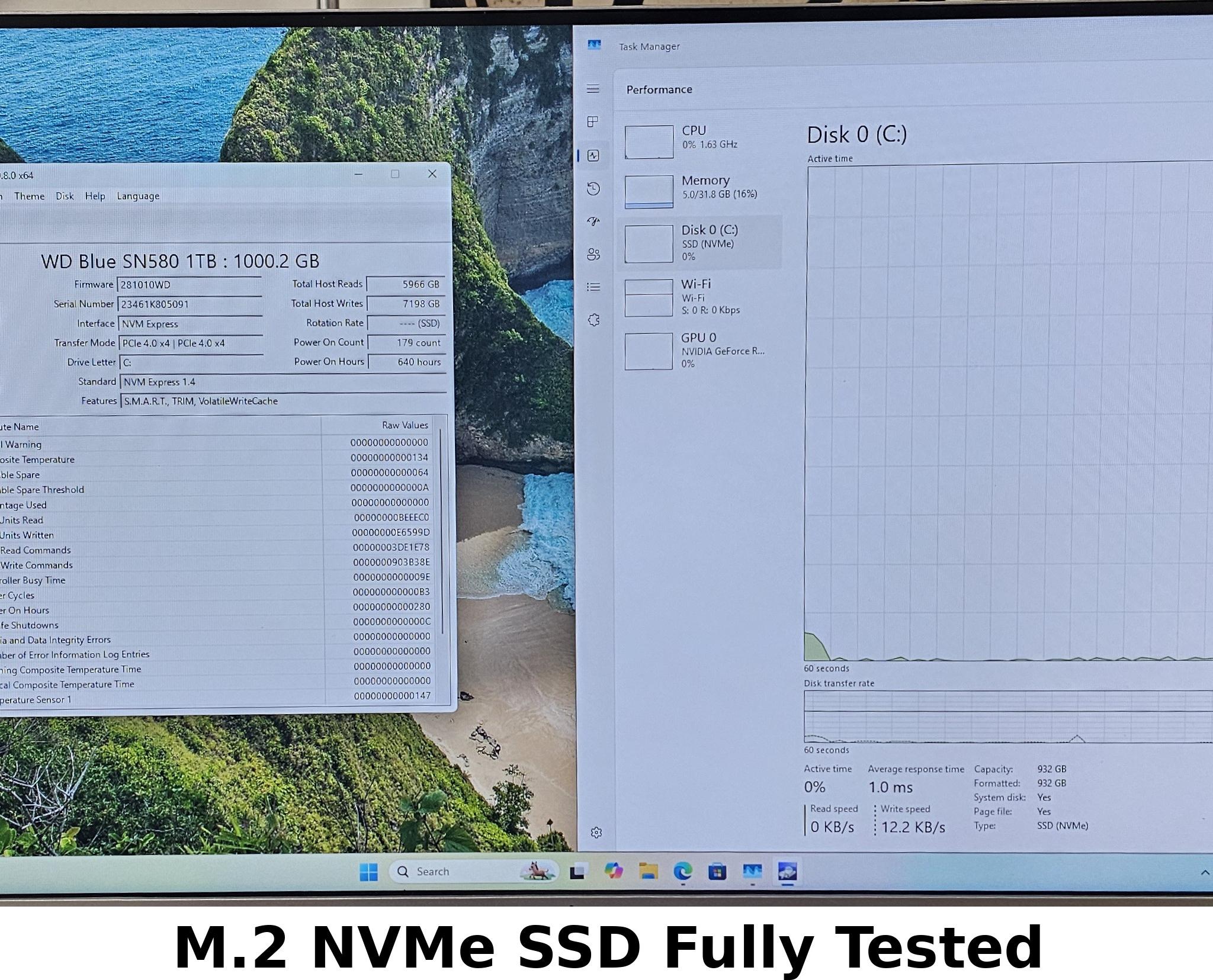 1TB NVMe M.2 SSD WD Blue