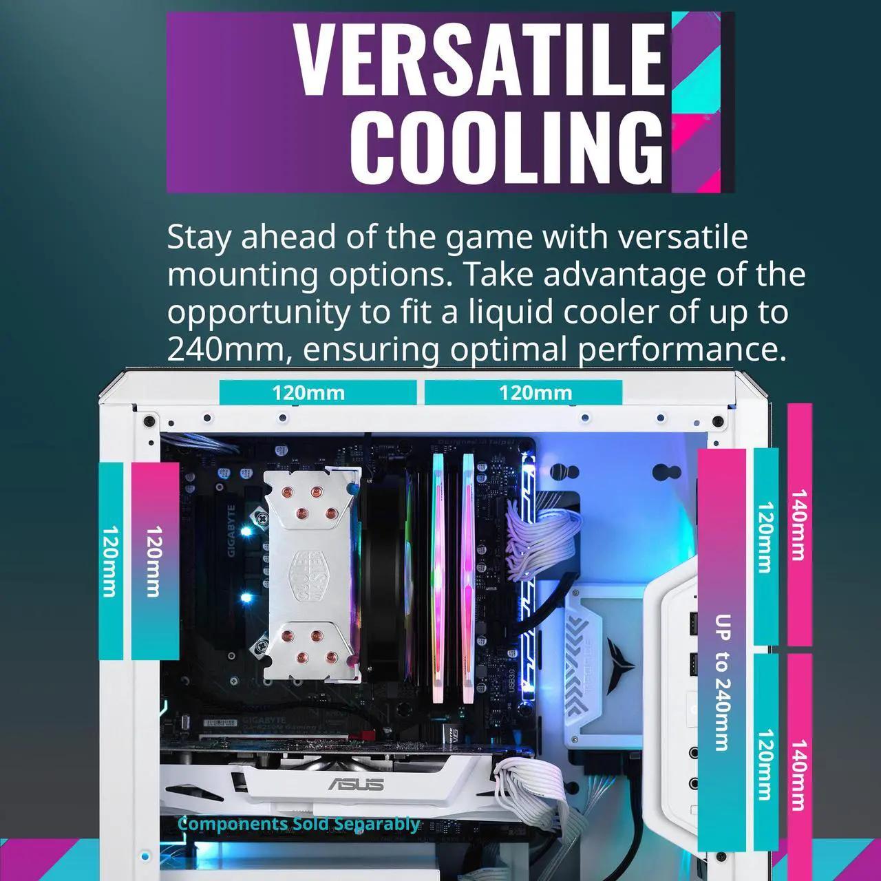New Cooler Master Q300L Mini Tower Case White