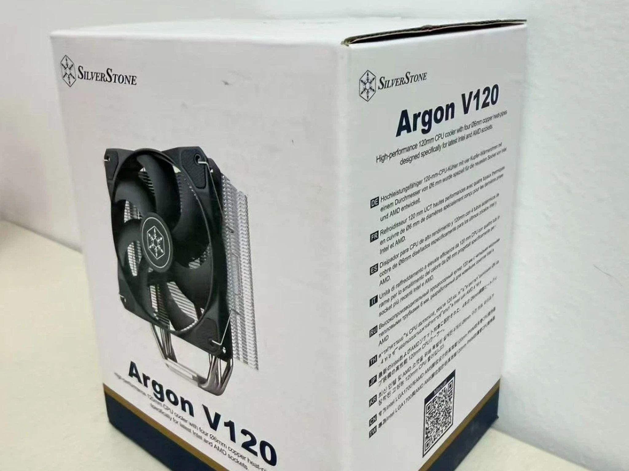 Silverstone ARV120B Intel LGA1700/1850 AMD AM4/AM5 Socket ARGON V120 CPU Cooler