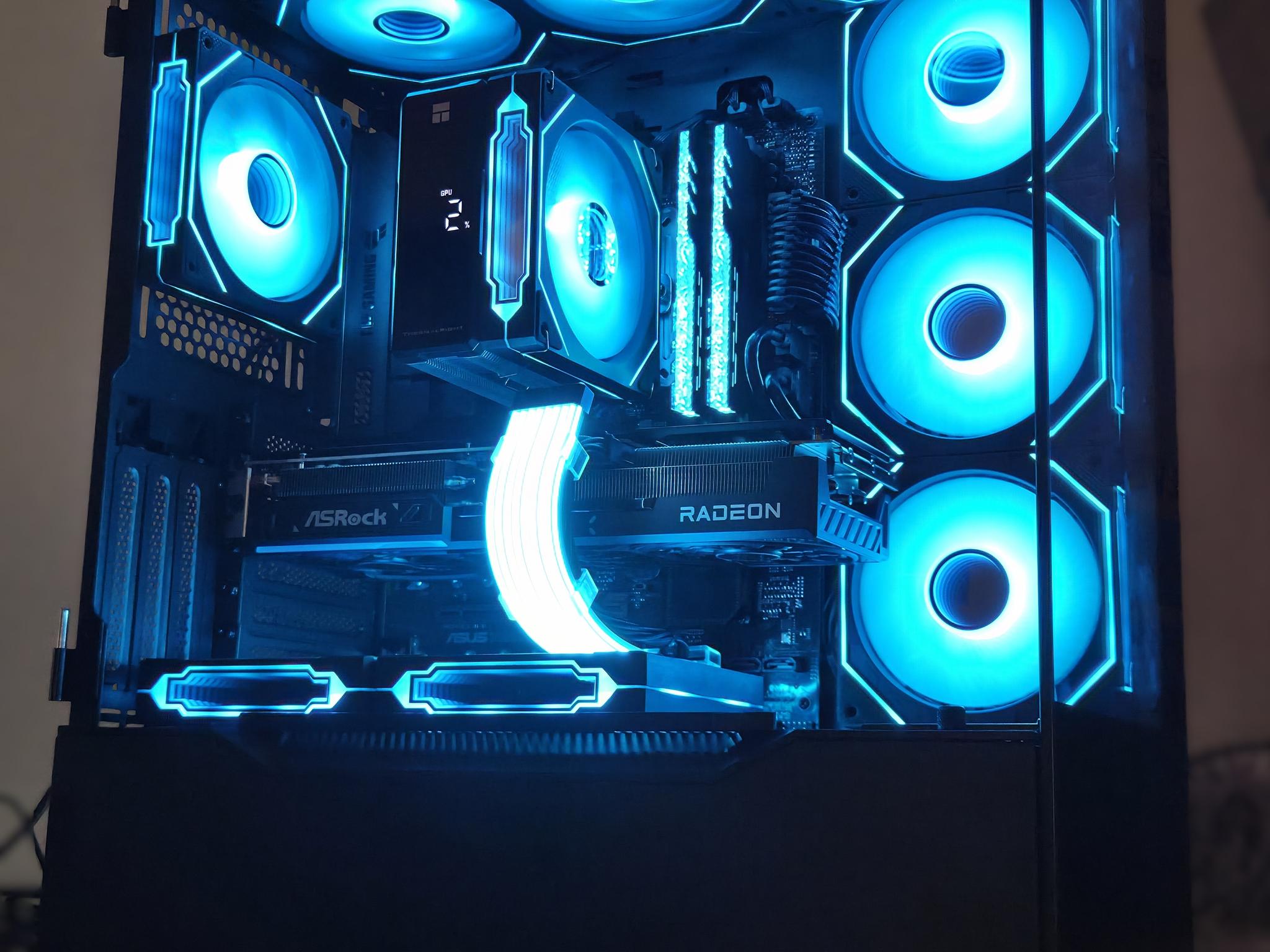 Dynamo!⚡– Ryzen 5 9600X • RX 9070 • 32GB DDR5 6000 • Temp Display • 1440p Gaming PC