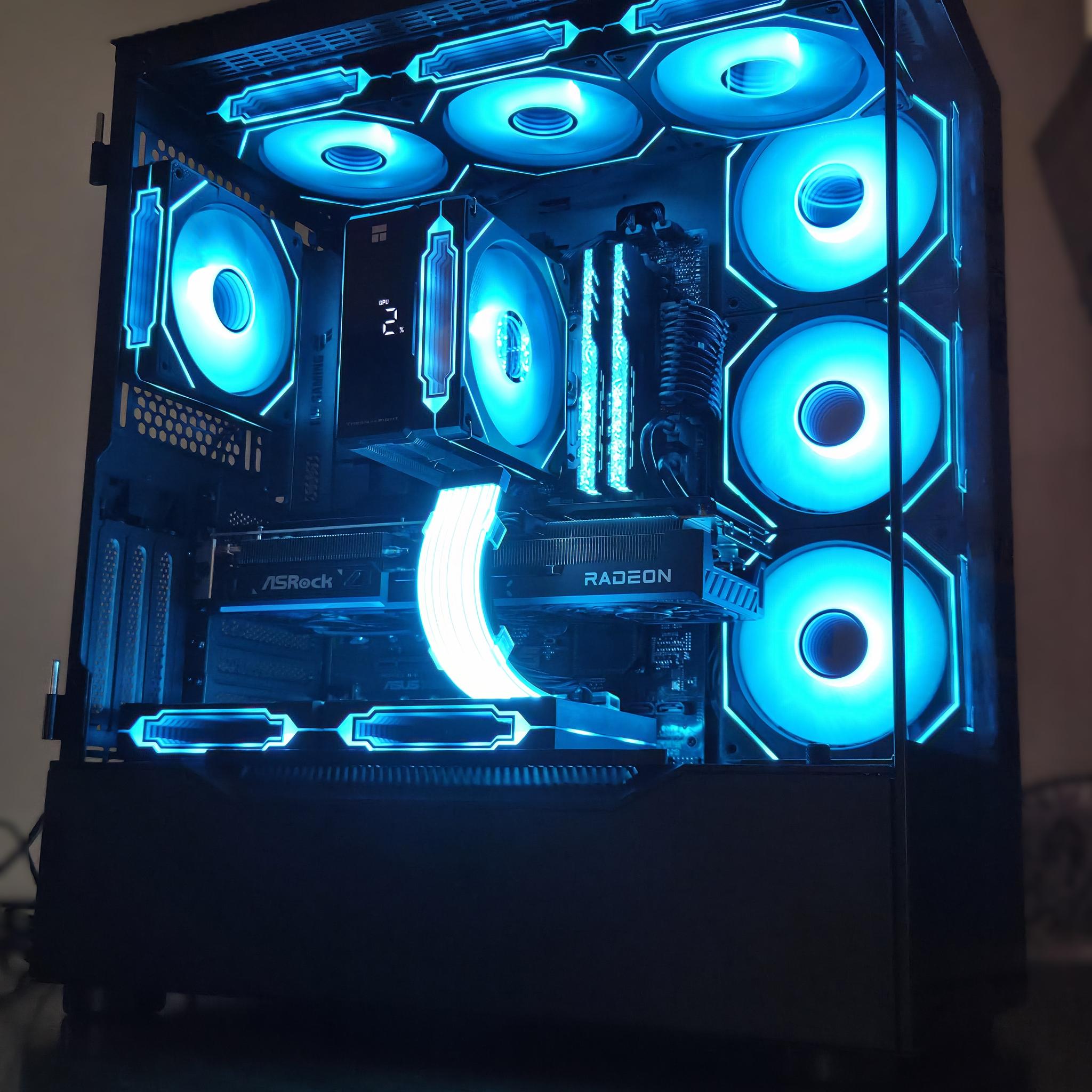 Dynamo!⚡– Ryzen 5 9600X • RX 9070 • 32GB DDR5 6000 • Temp Display • 1440p Gaming PC