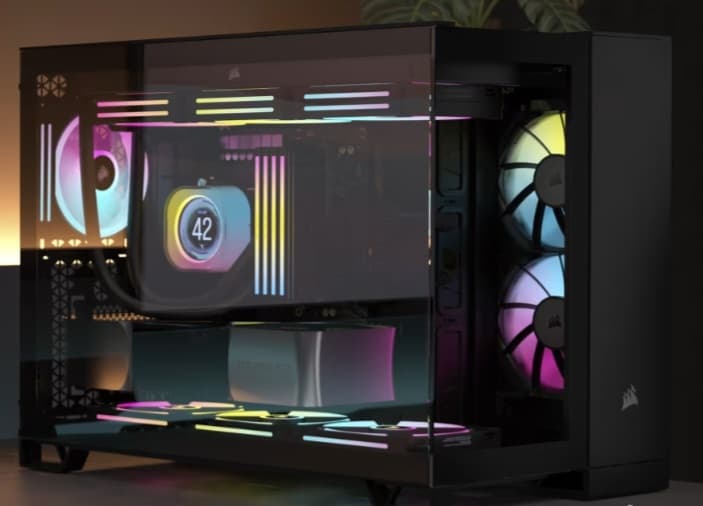 NEW Corsair iCUE LINK 2500X RGB Black Micro-ATX Dual-Chamber Case