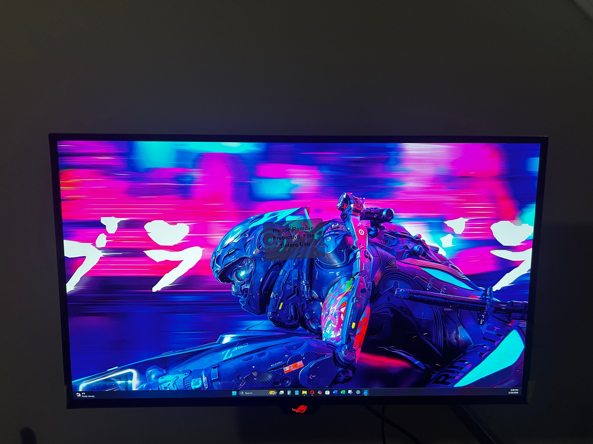 ASUS ROG 27” OLED (240hz Refresh Rate) 2K Resolution (1440p) (Screen Film Still In-tact) Monitor**