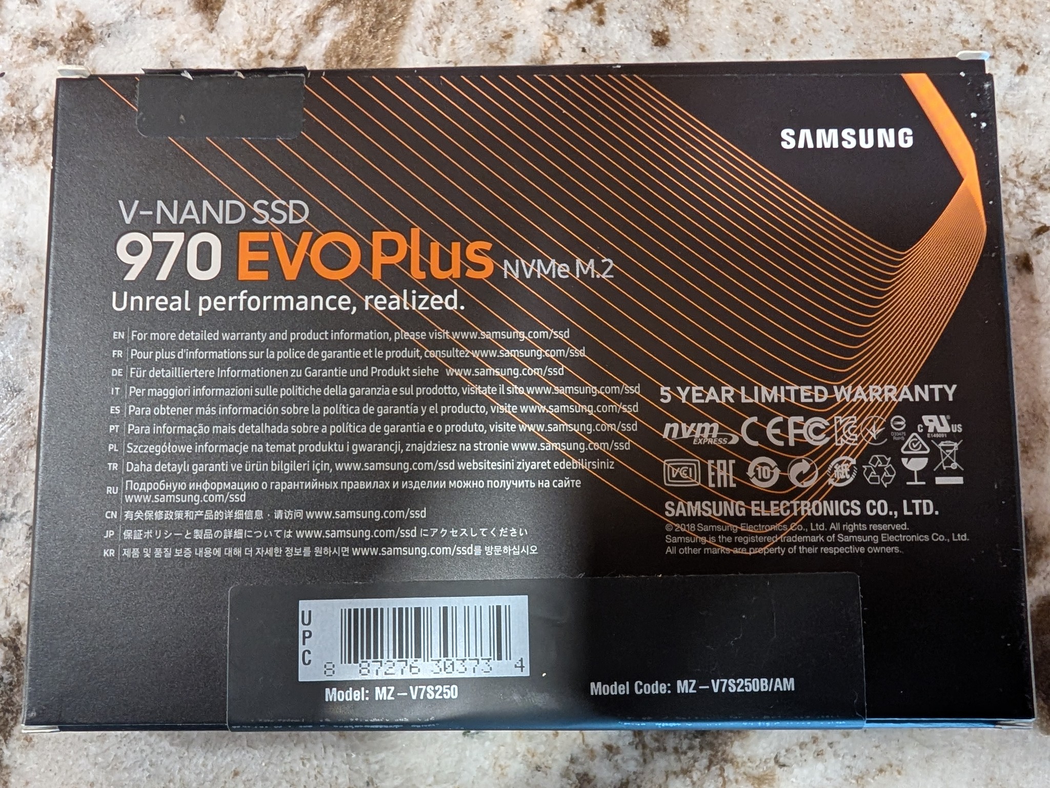 Samsung 970 EVO Plus 250GB NVMe M.2 with Windows 11 Pro - Boot Drive