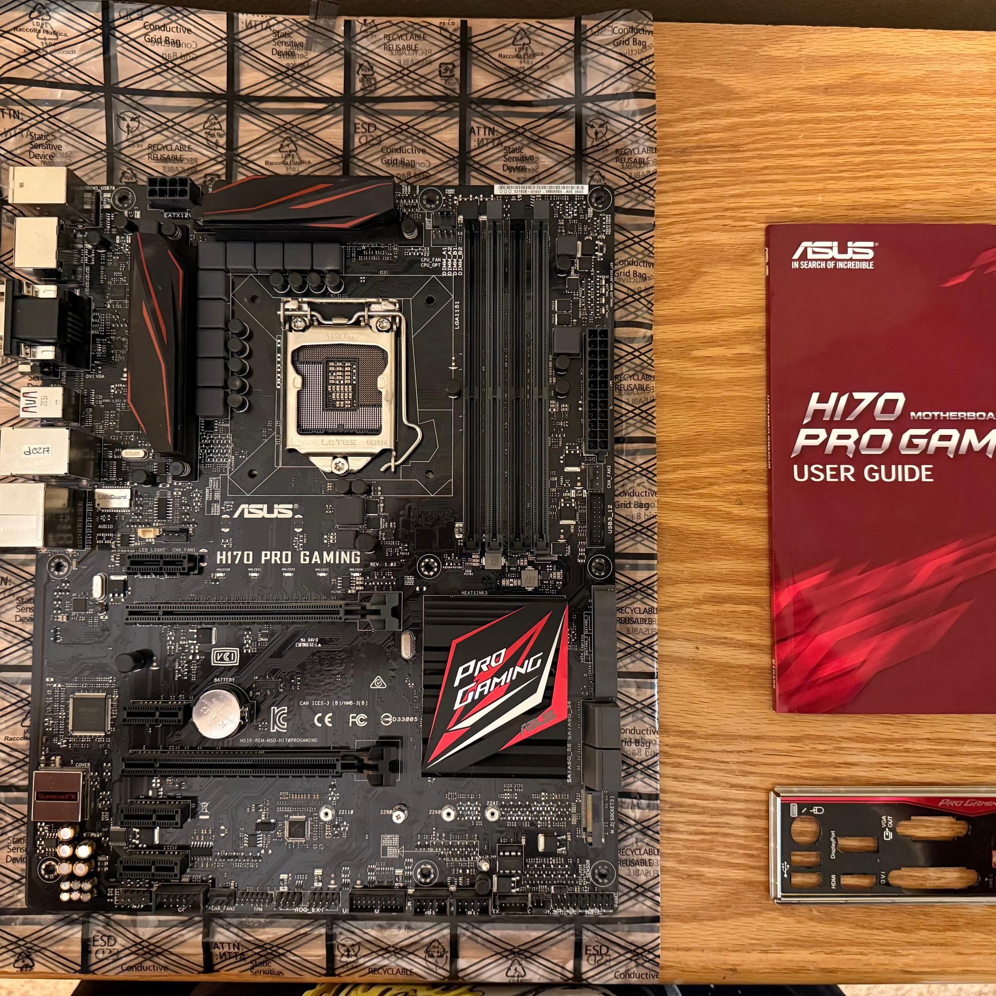 ASUS H170 PRO Gaming Motherboard 6th Gen Intel ATX