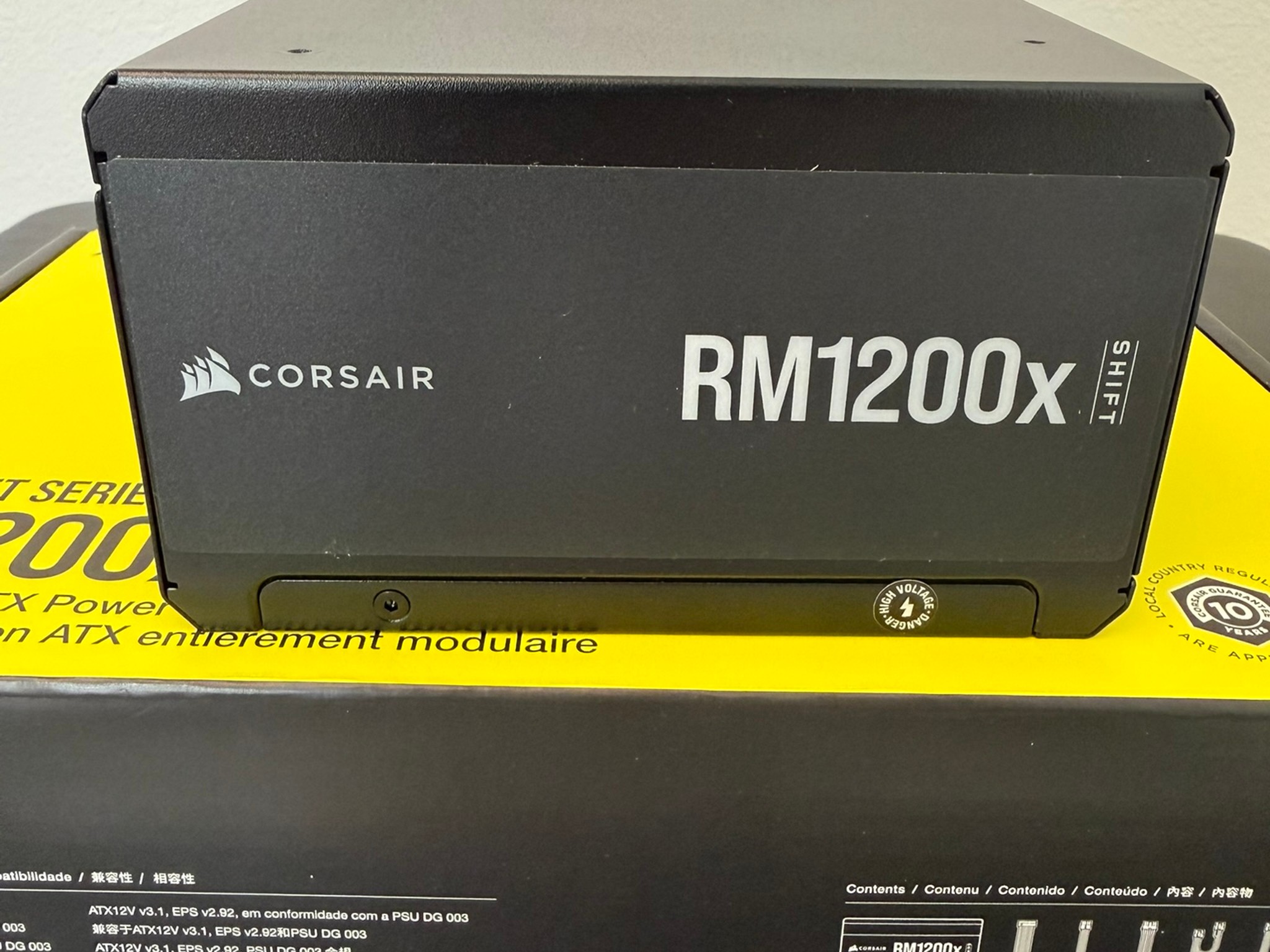 Corsair RM1200x SHIFT 1200W ATX 3.1 PSU | Box + All Cables | Mint Condition