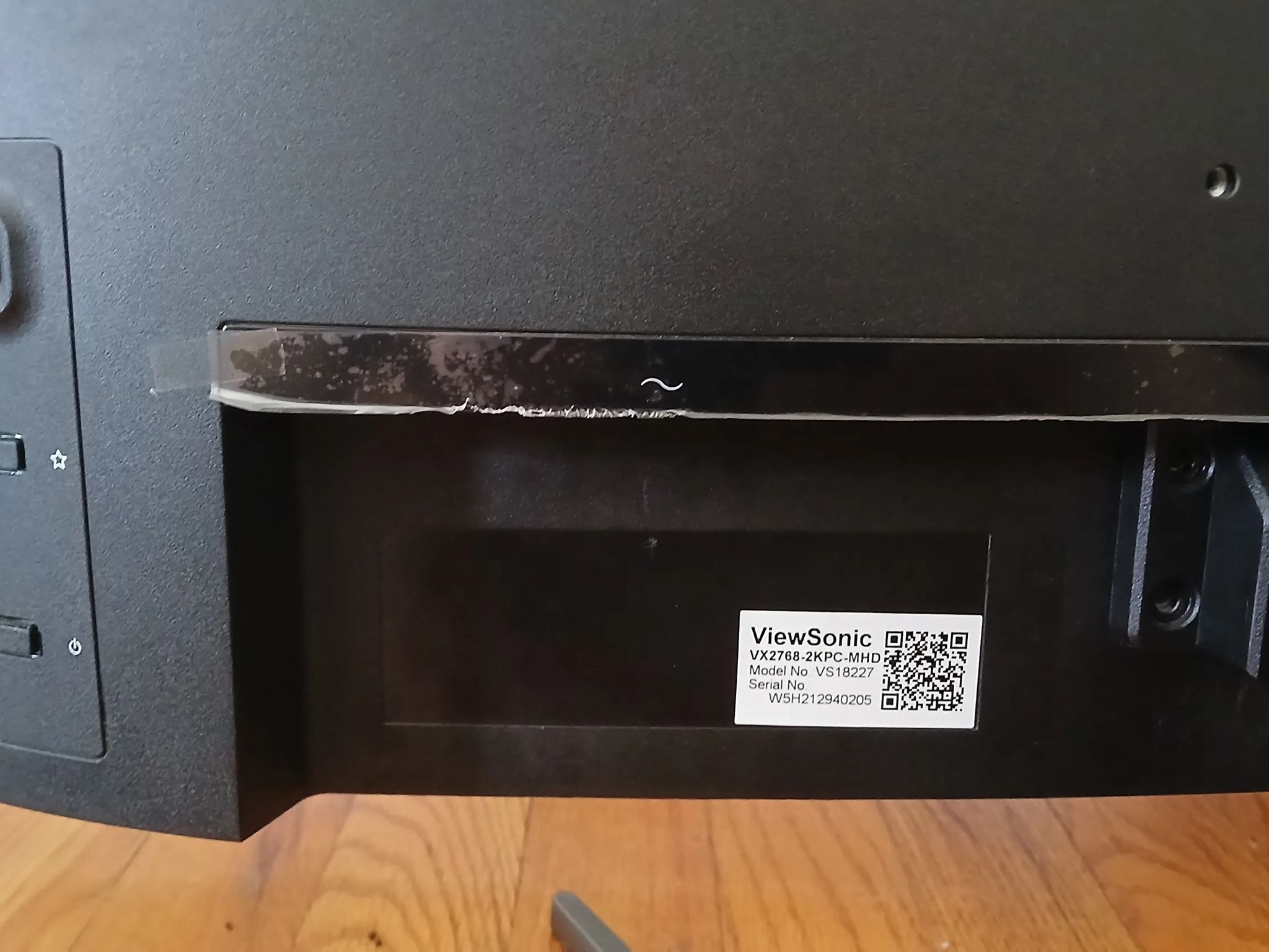 ViewSonic VX2768-2KPC-mhd 27” 1440p 144Hz Curved Monitor, VA panel [USED, GREAT WORKING CONDITION]