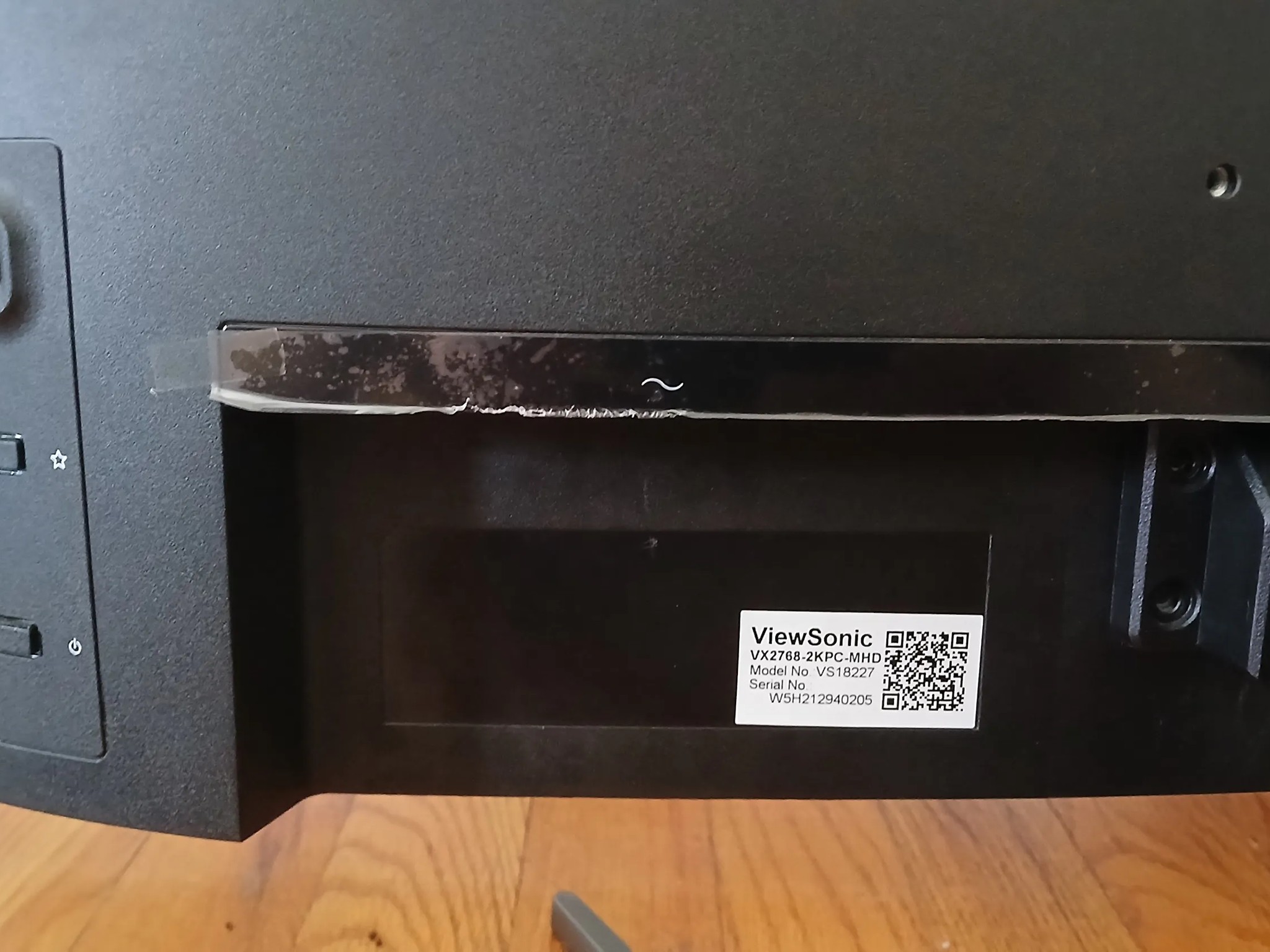 ViewSonic VX2768-2KPC-mhd 27” 1440p 144Hz Curved Monitor, VA panel [USED, GREAT WORKING CONDITION]