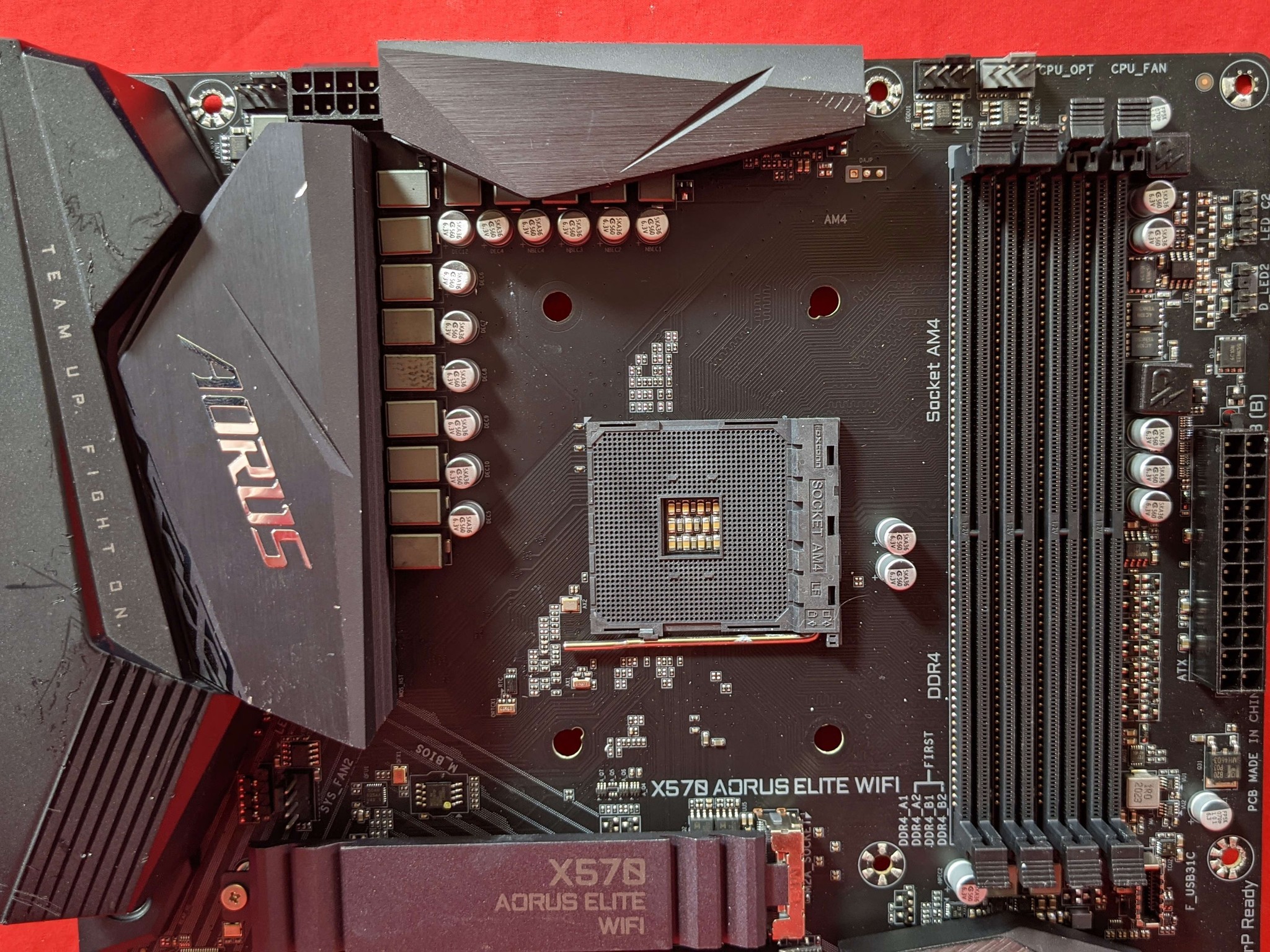*AS IS/FOR REPAIR* Gigabyte X570 Aorus Elite WIFI AMD Socket AM4 DDR4 ATX Desktop Motherboard