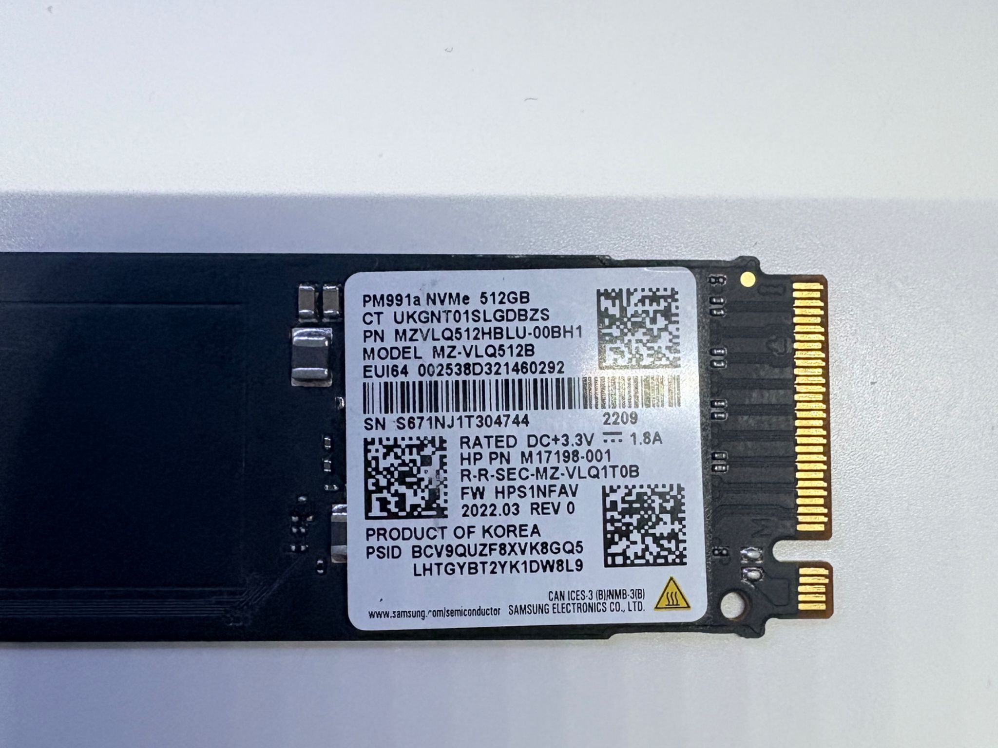 SALE! Samsung 512GB NVMe -  Speed & Health w/ Benchmarks!