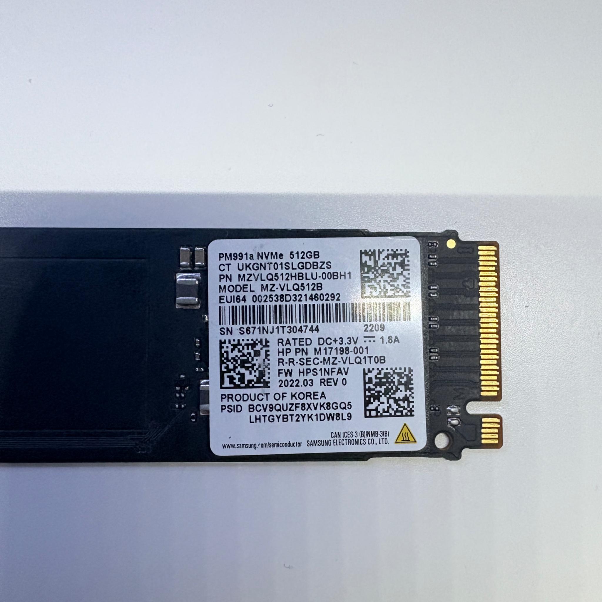 SALE! Samsung 512GB NVMe -  Speed & Health w/ Benchmarks!