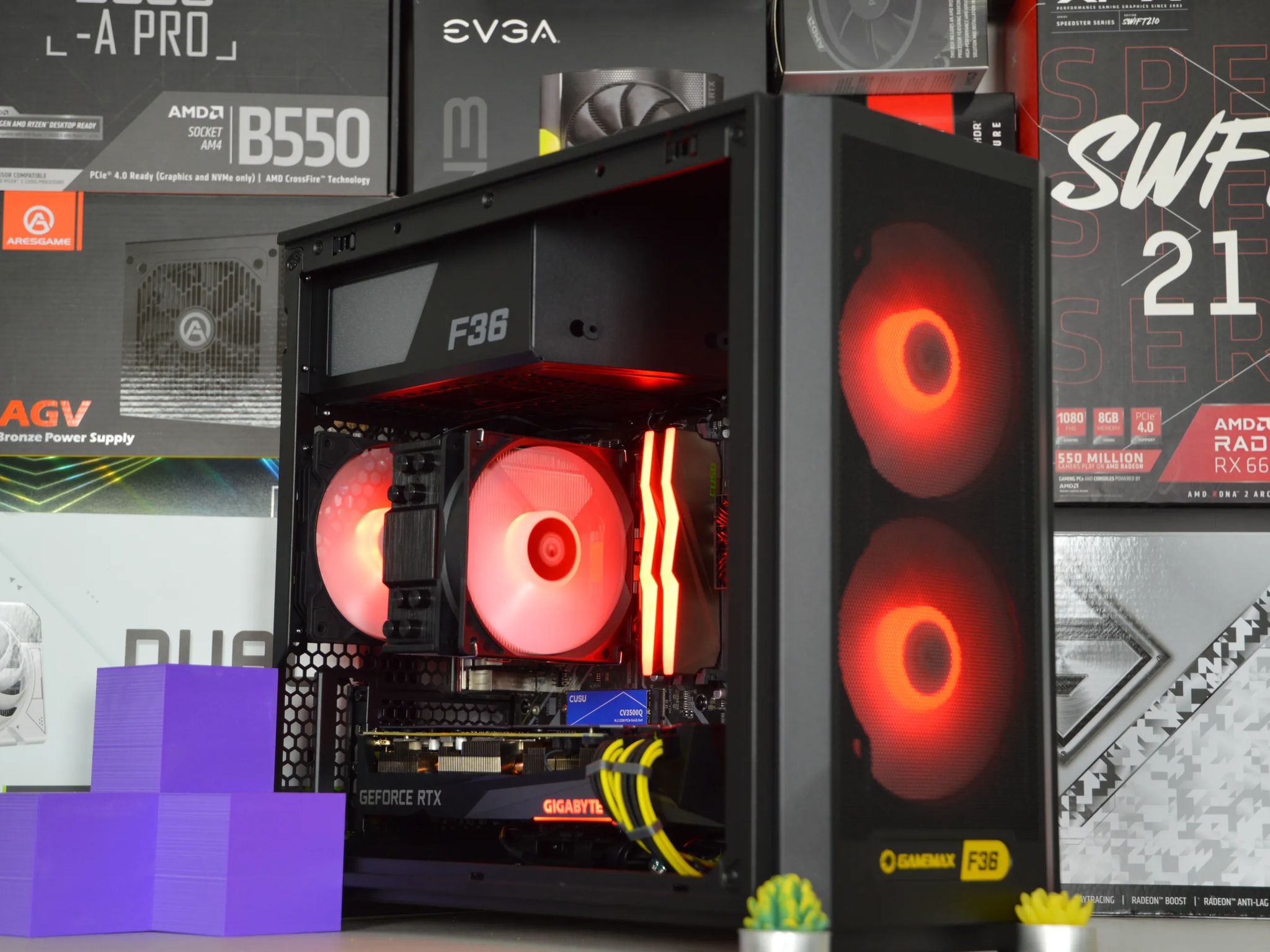 ☀️☀️| RTX 3070 8GB | RYZEN 5 5600X | 16GB DDR4 RGB RAM | 1TB NVME SSD | Solar Flare 2.0 |