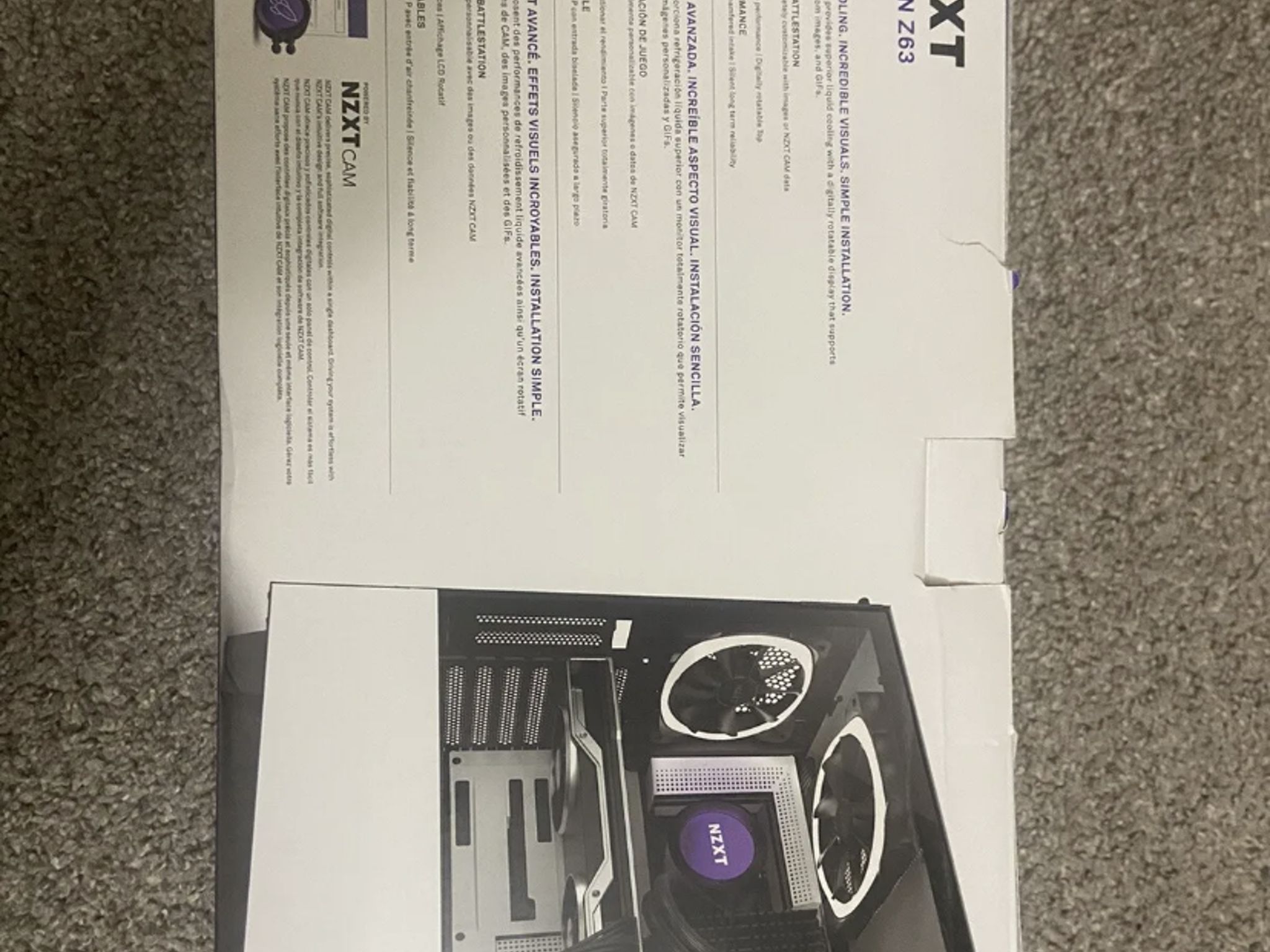 NZXT KRAKEN Z63 AIO cooler with LCD DISPLAY