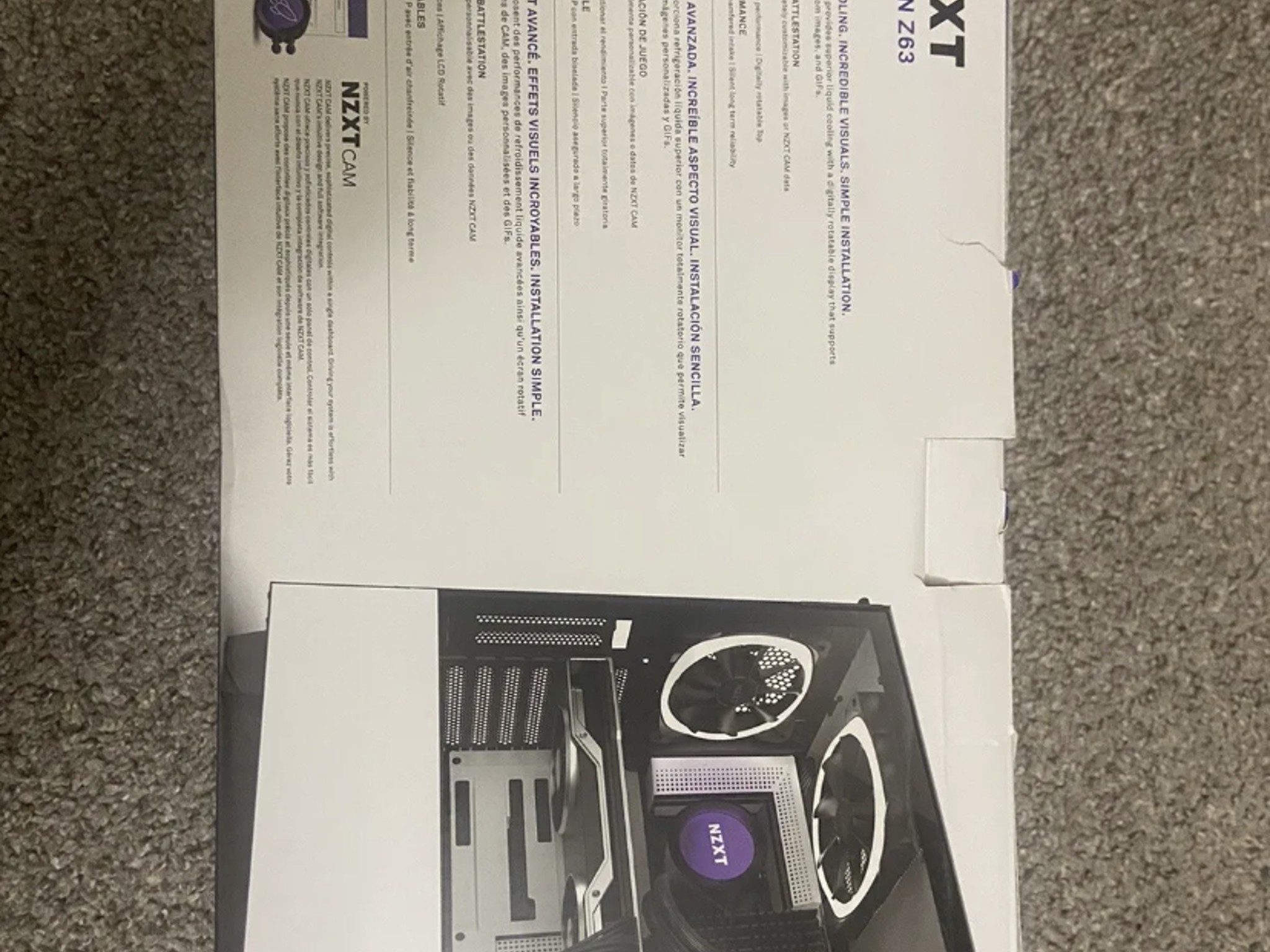 NZXT KRAKEN Z63 AIO cooler with LCD DISPLAY