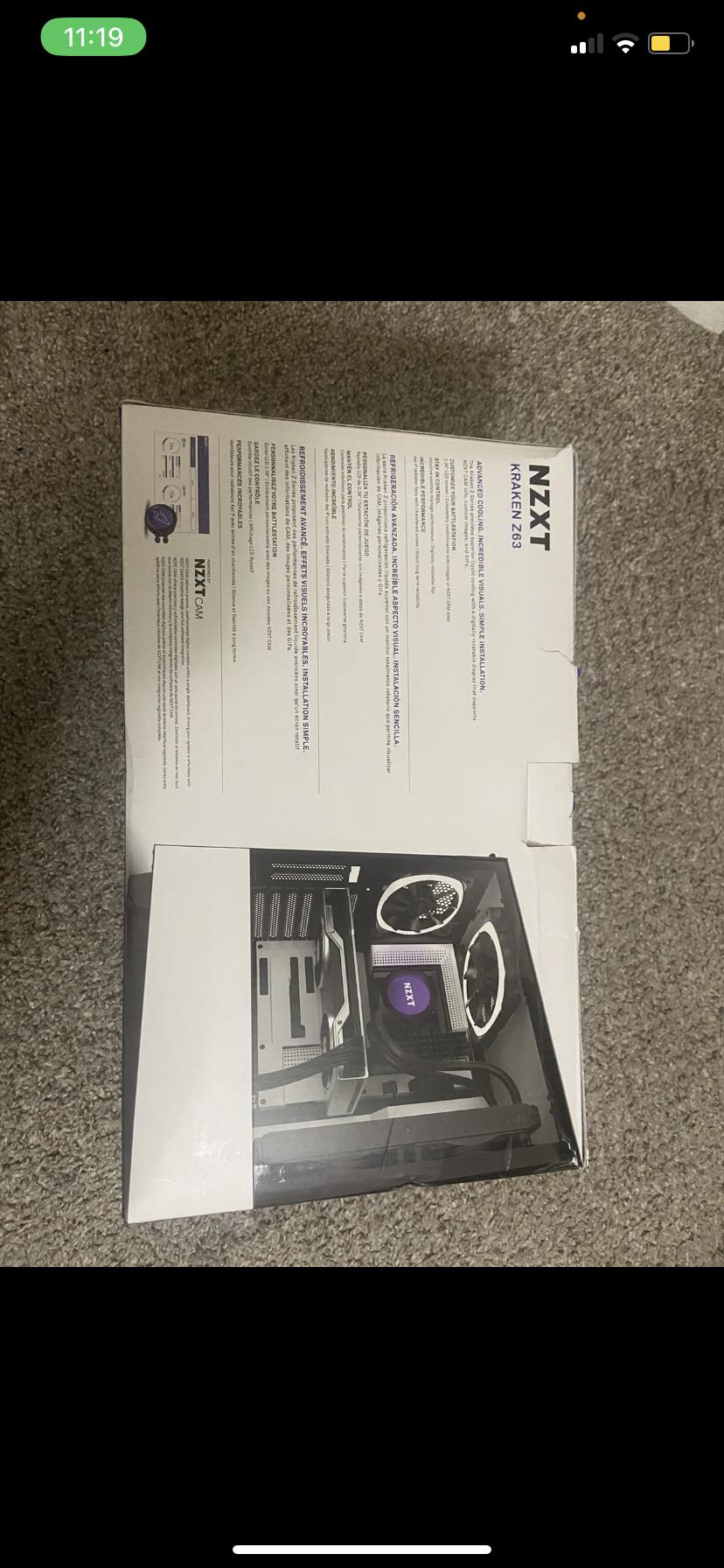 NZXT KRAKEN Z63 AIO cooler with LCD DISPLAY