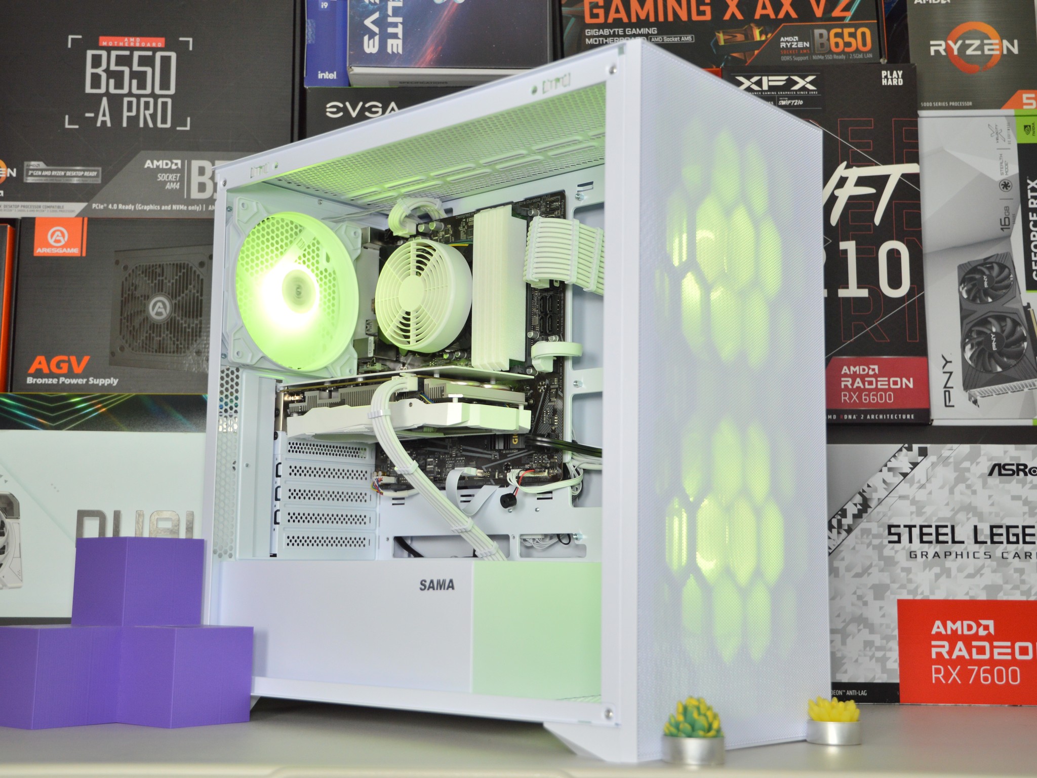 🧊🧊| RTX 2060 SUPER 6GB | INTEL i3-10100 | 16GB DDR4 RAM | 1 TB Storage | Ice Box 3.0 |