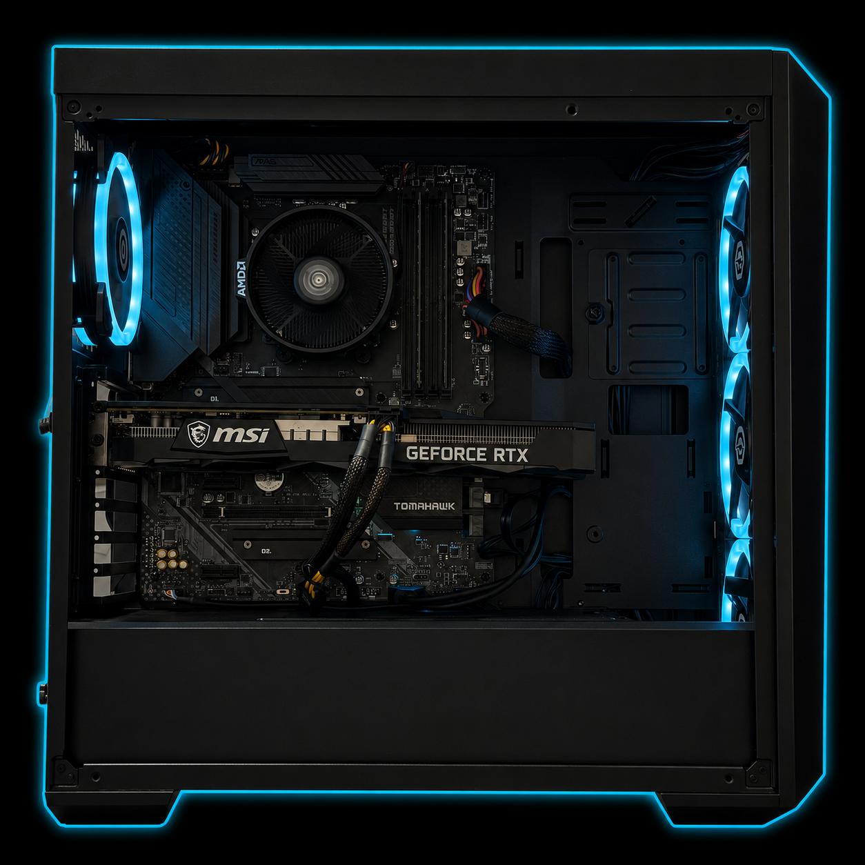 1080p/1440P Gaming pc / RTX 3060 / Ryzen 5 5500 / 16GB RAM / 1200GB Storage / Fortnite, Warzone apex