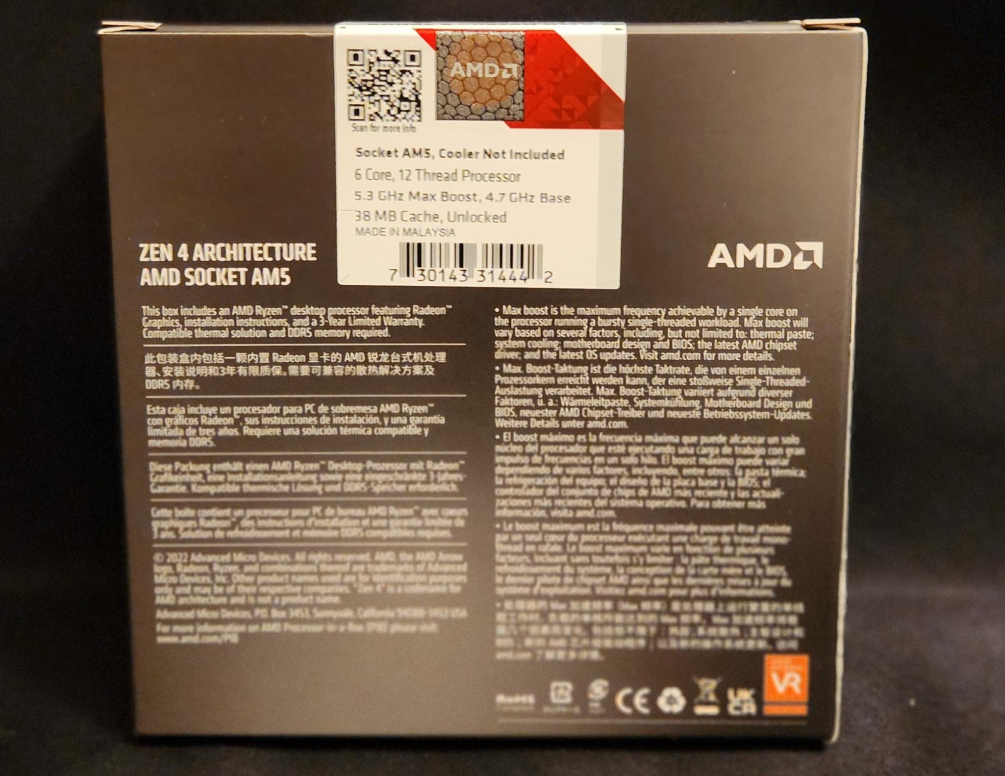 AMD Ryzen 5 7600x AM5
