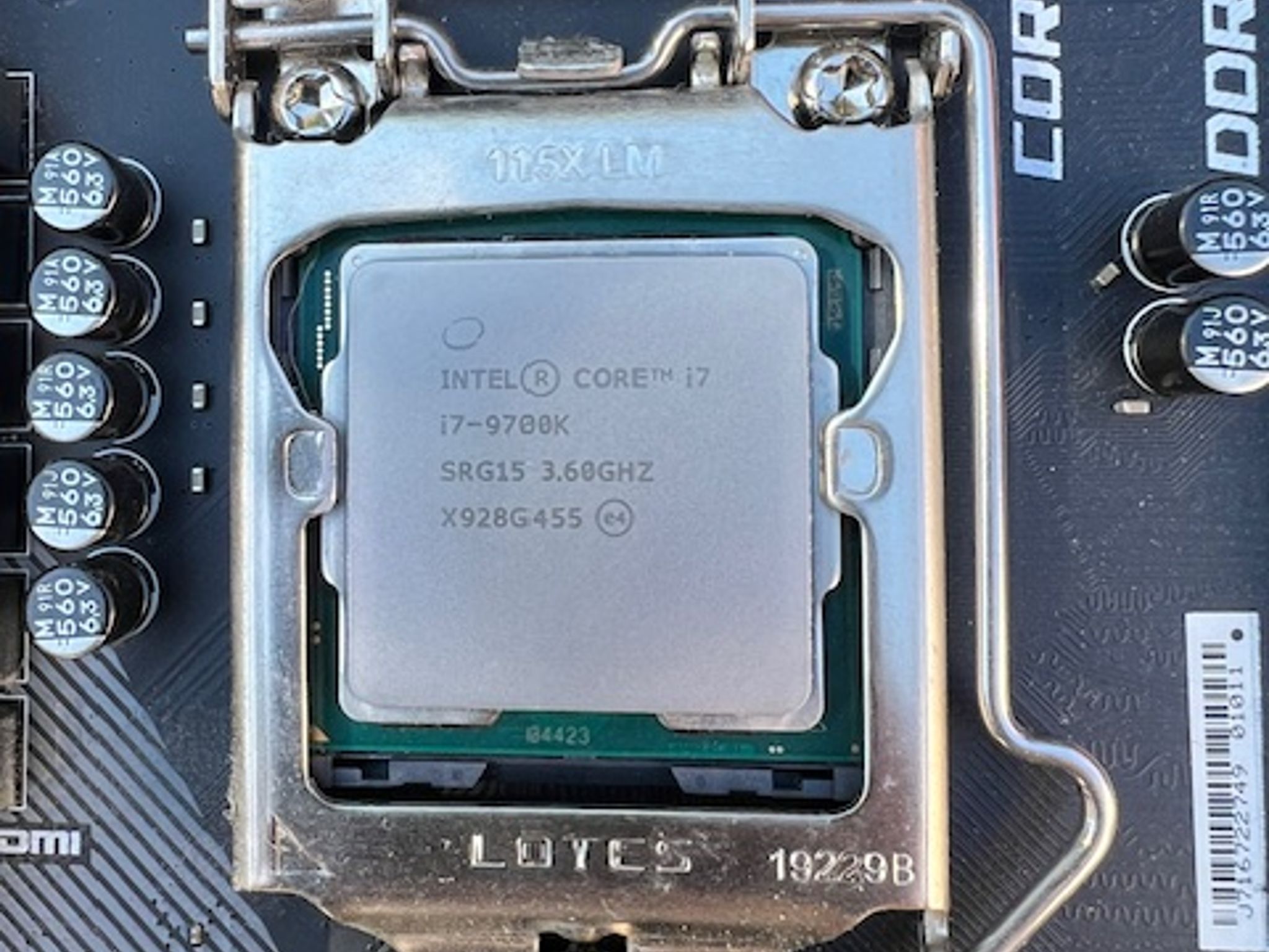Intel Core I7-9700K Coffee Lake 8-Core 3.6 Ghz (4.9 Ghz Turbo) LGA 1151  Desktop Processor CPU