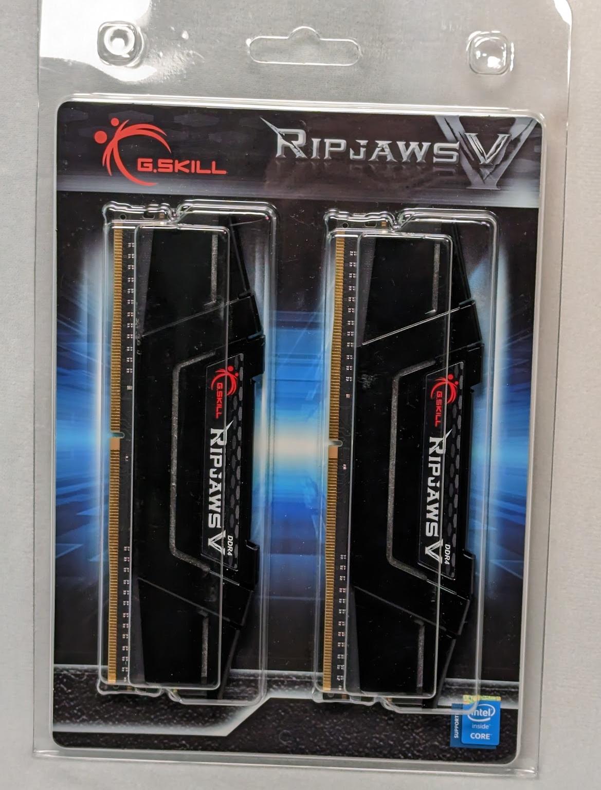 16GB(8x2) G.SKILL Ripjaws V DDR4 3600 CL18 F4-3600C18D-16GVK