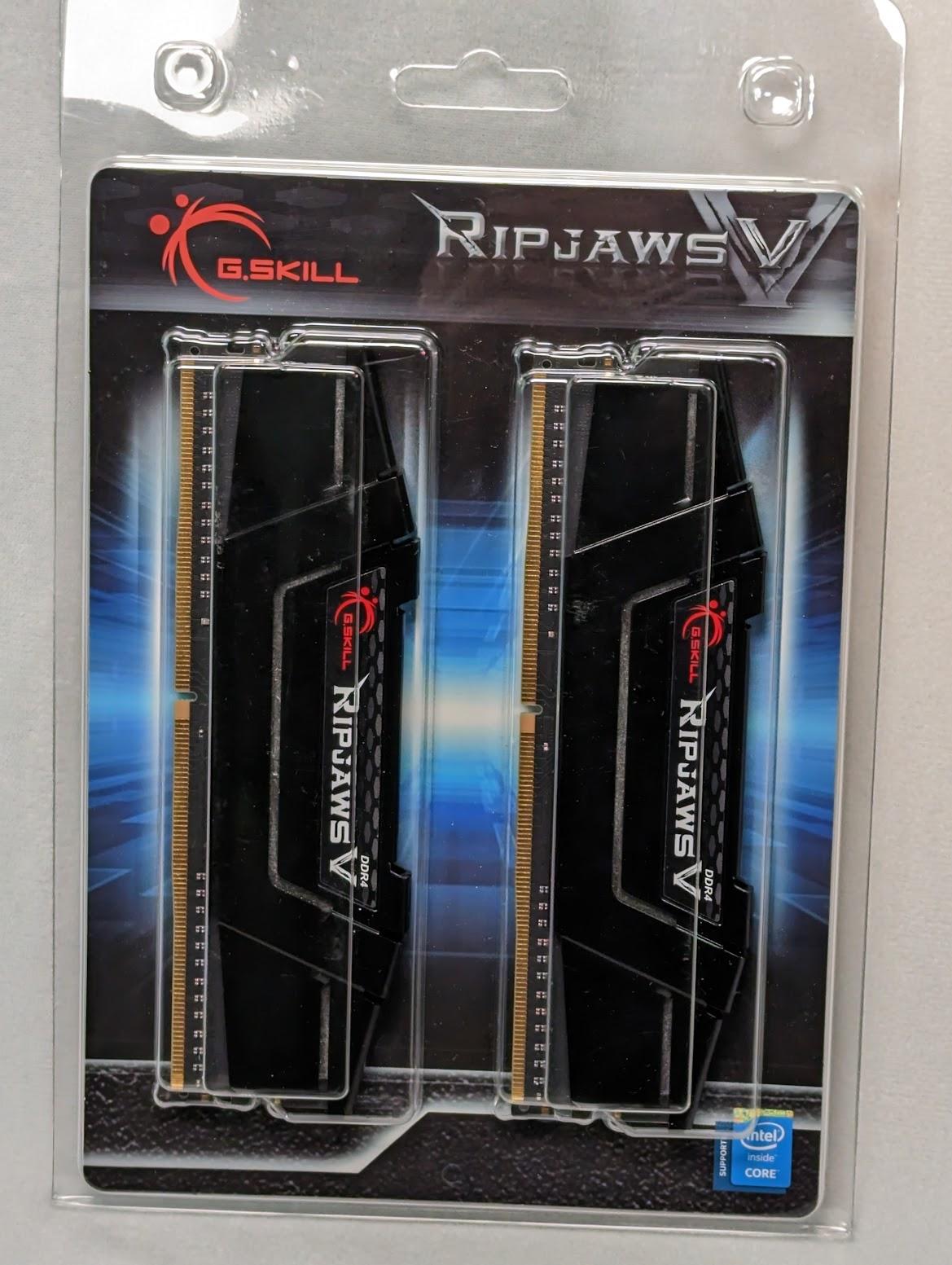 16GB(8x2) G.SKILL Ripjaws V DDR4 3600 CL18 F4-3600C18D-16GVK