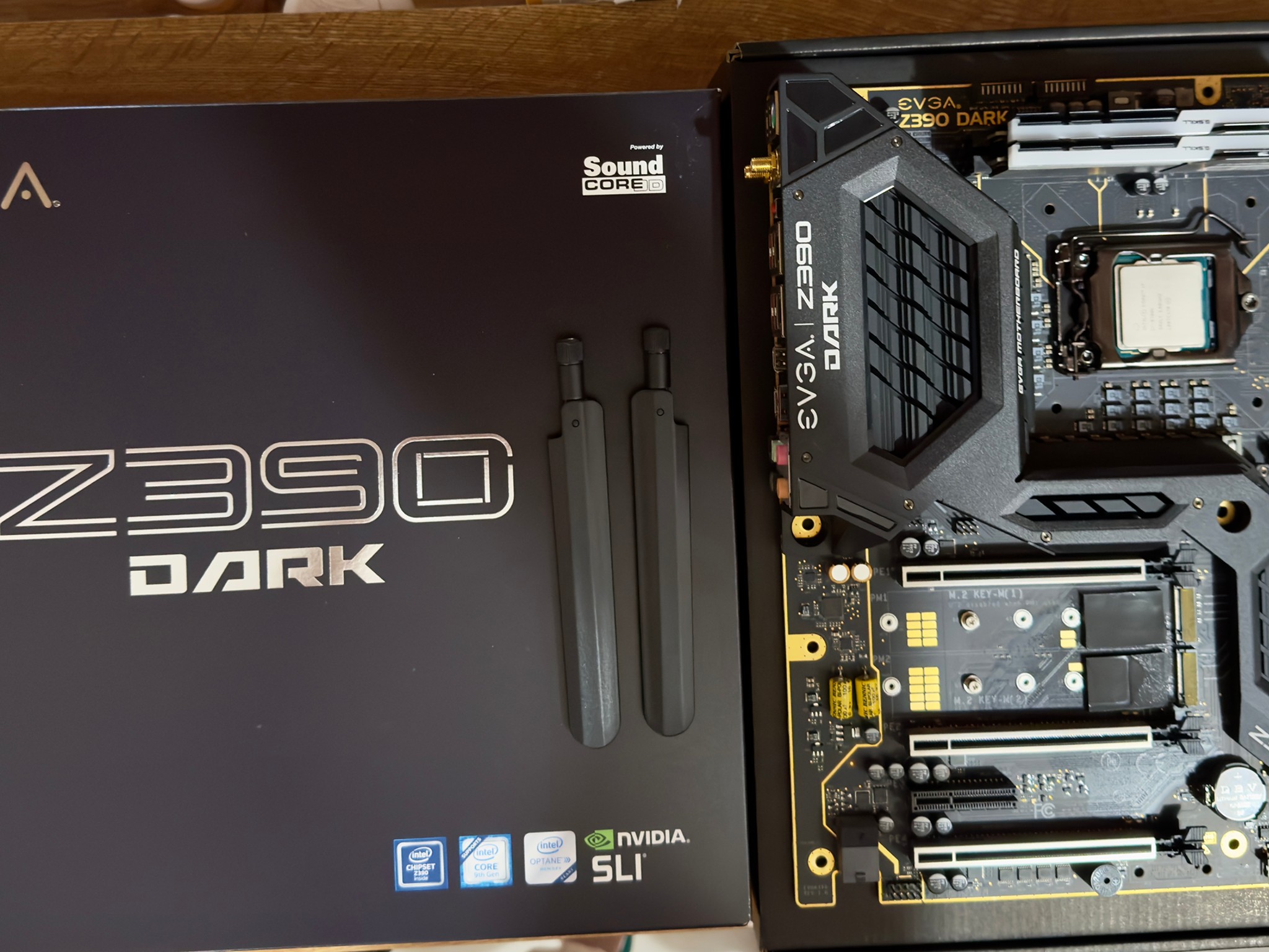 EVGA z390 dark with intel 9700k and G.skill tridentZ 16gb (2x8gb) 3200 CL14 ram