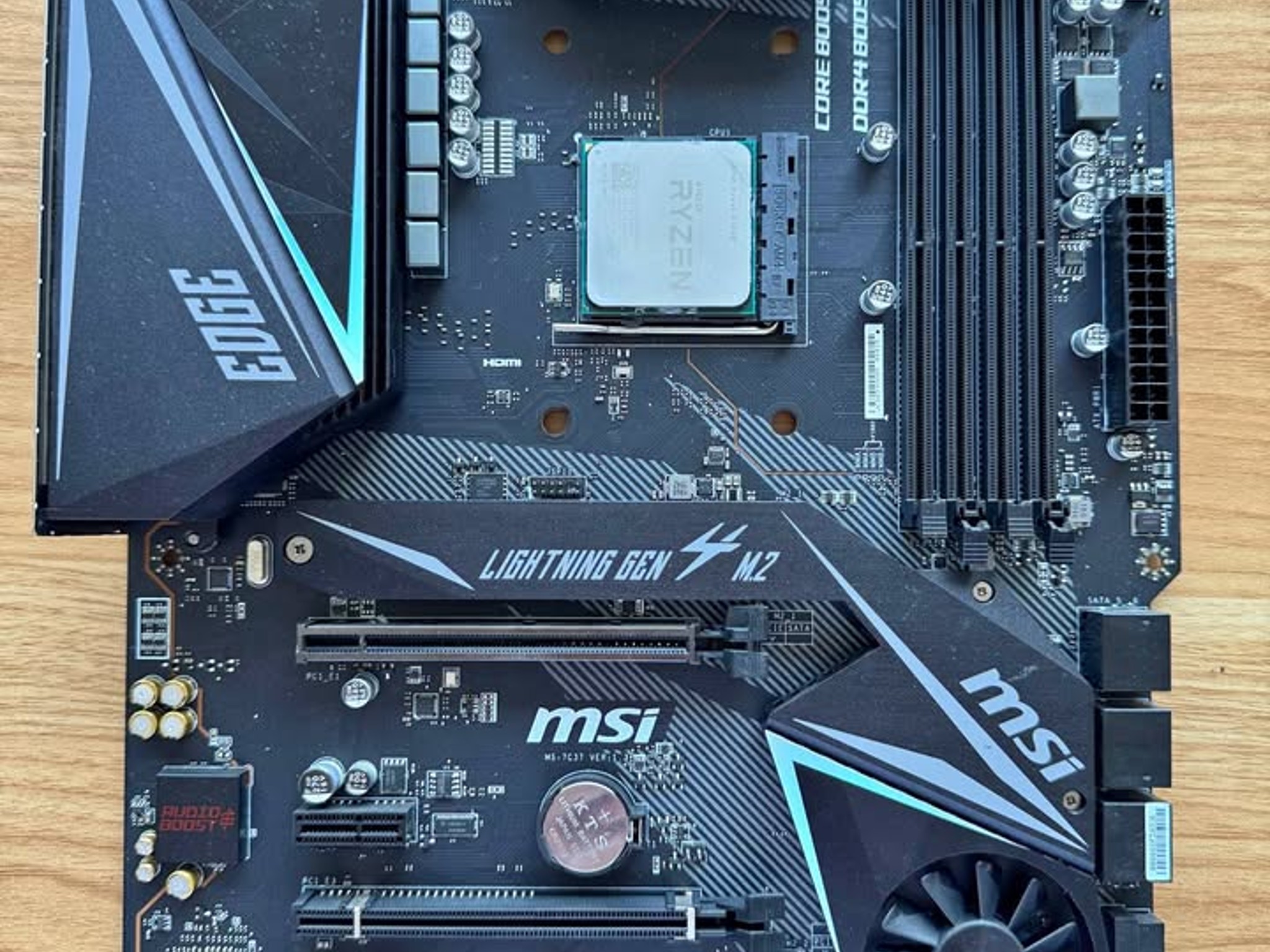 MSI MPG X570 Gaming Edge WiFi & Ryzen 5 1600