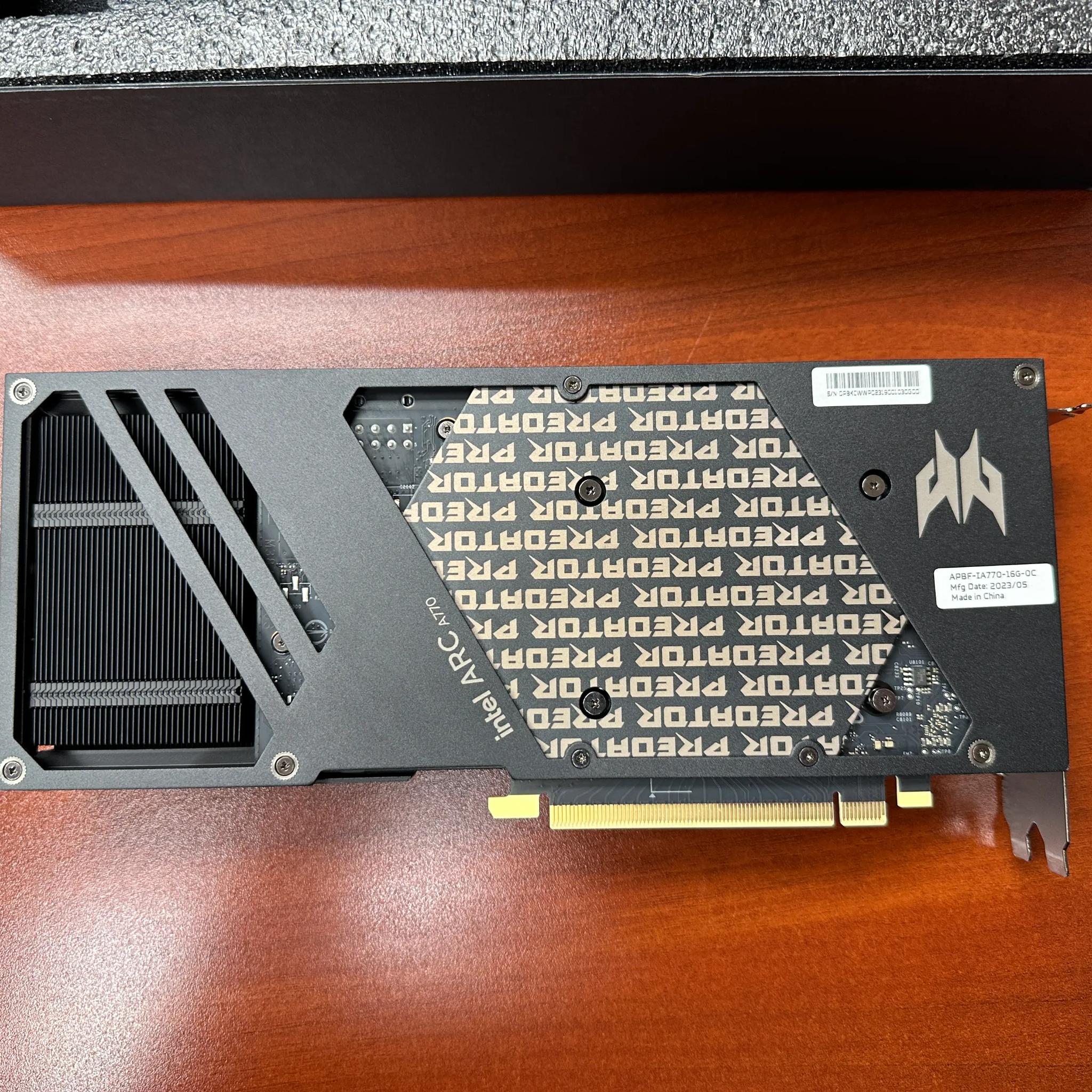 Acer Intel Arc A770 Predator BiFrost OC 16GB GDDR6 Graphics Card PCIE 4.0