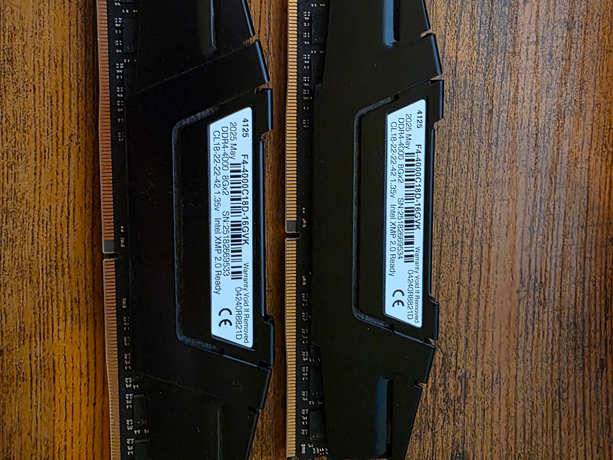 G.SKILL Ripjaws V Series (XMP) DDR4 RAM 16GB (2x8GB) 4000MT/s