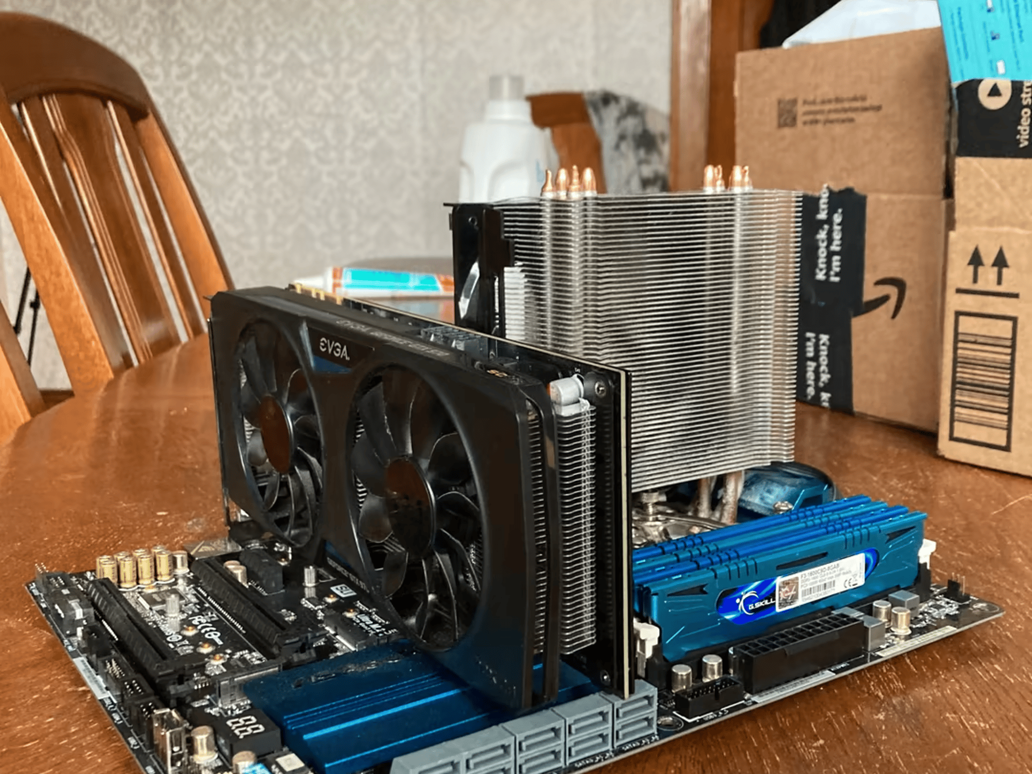 CPU GPU MOTHERBOARD RAM PSU HDD COMBO EVERYTHING FOR A GAMING PC EXCEPT A CASE!