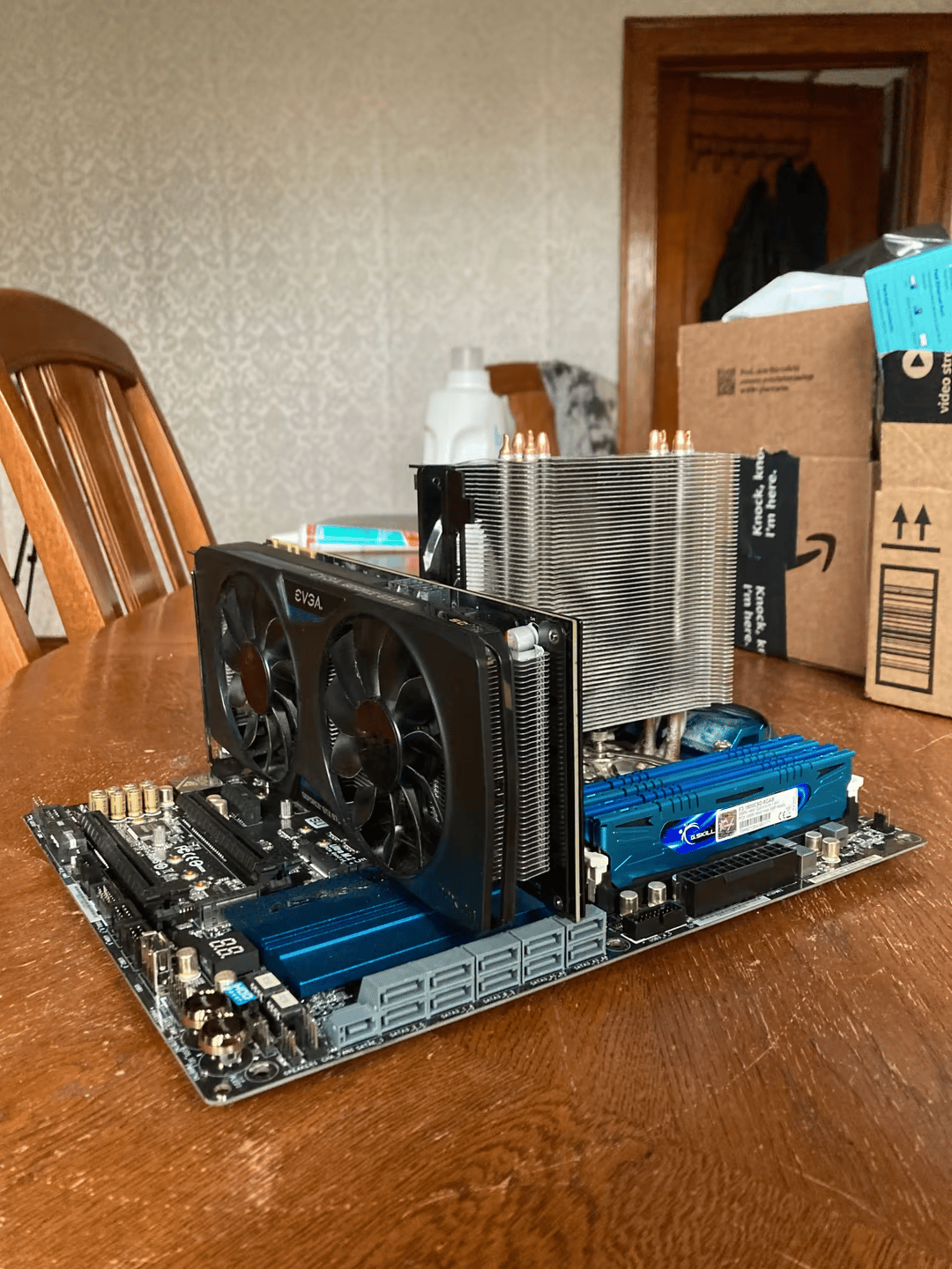 CPU GPU MOTHERBOARD RAM PSU HDD COMBO EVERYTHING FOR A GAMING PC EXCEPT A CASE!