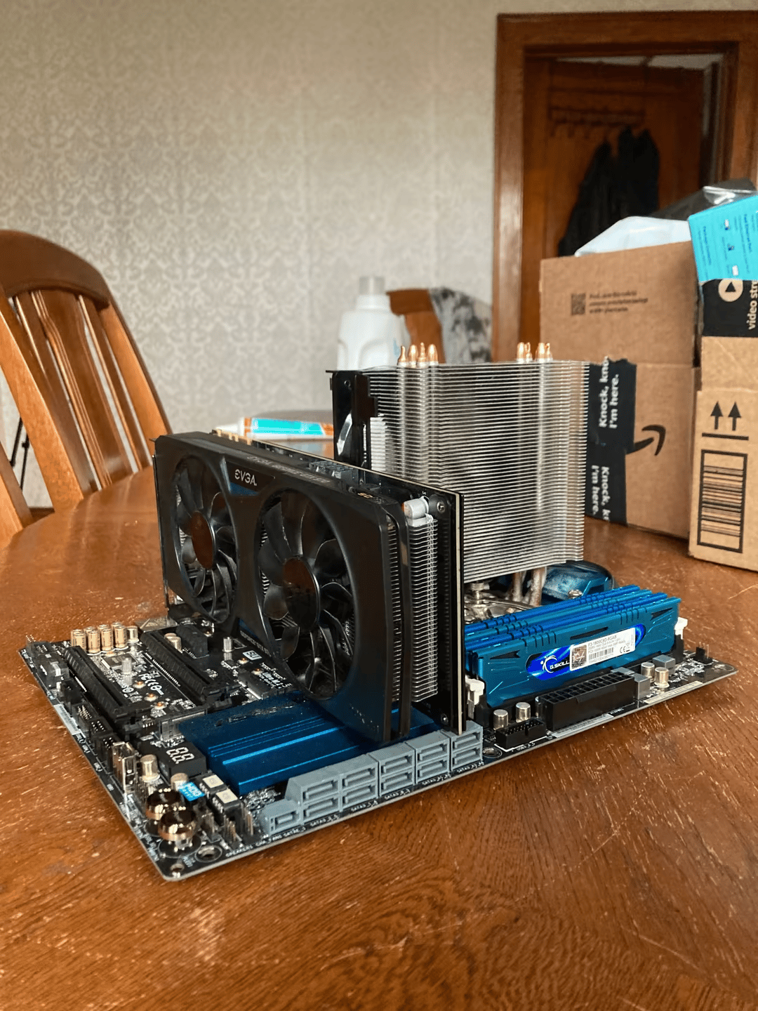 CPU GPU MOTHERBOARD RAM PSU HDD COMBO EVERYTHING FOR A GAMING PC EXCEPT A CASE!
